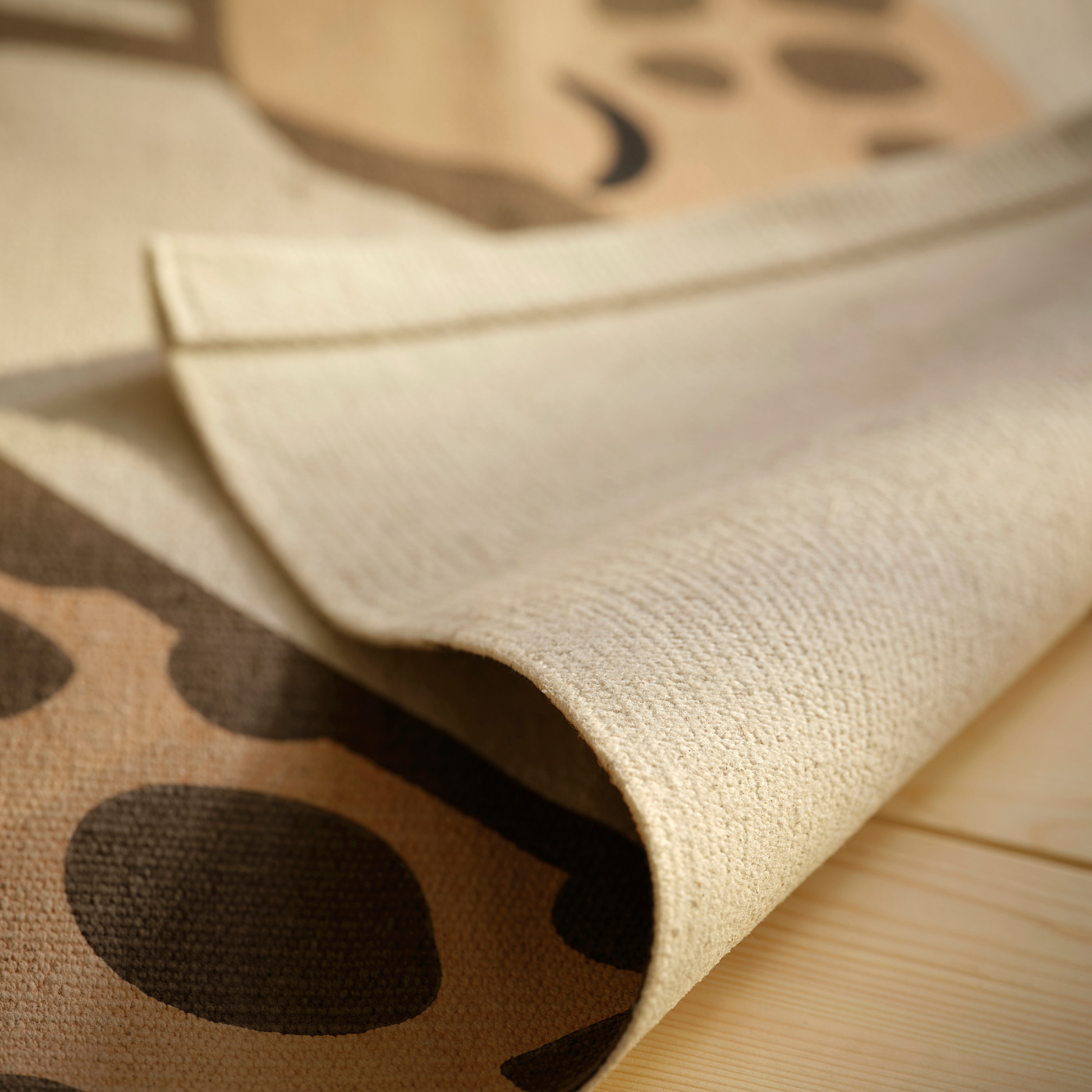 SANDLÖPARE rug, flatwoven beige brown/giraffe pattern - IKEA