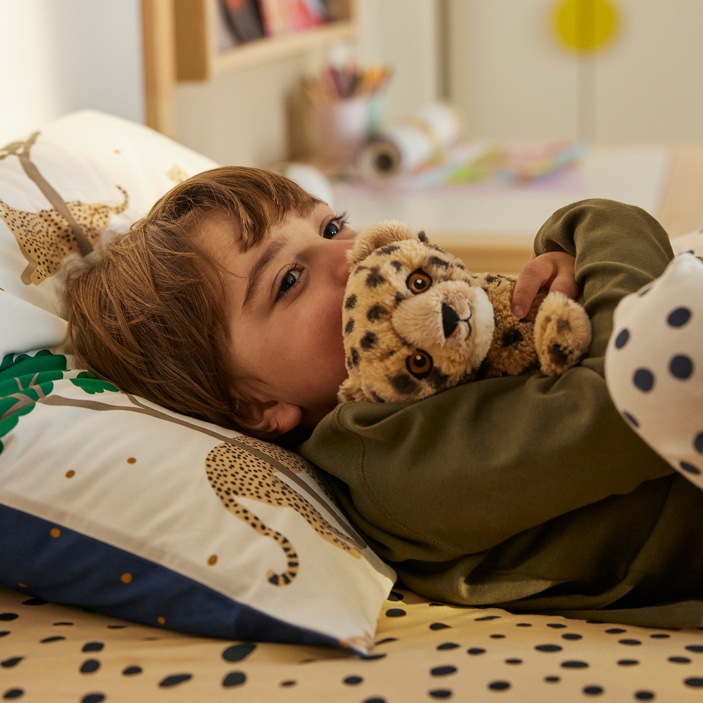 SANDLÖPARE soft toy cheetah cub/beige - IKEA