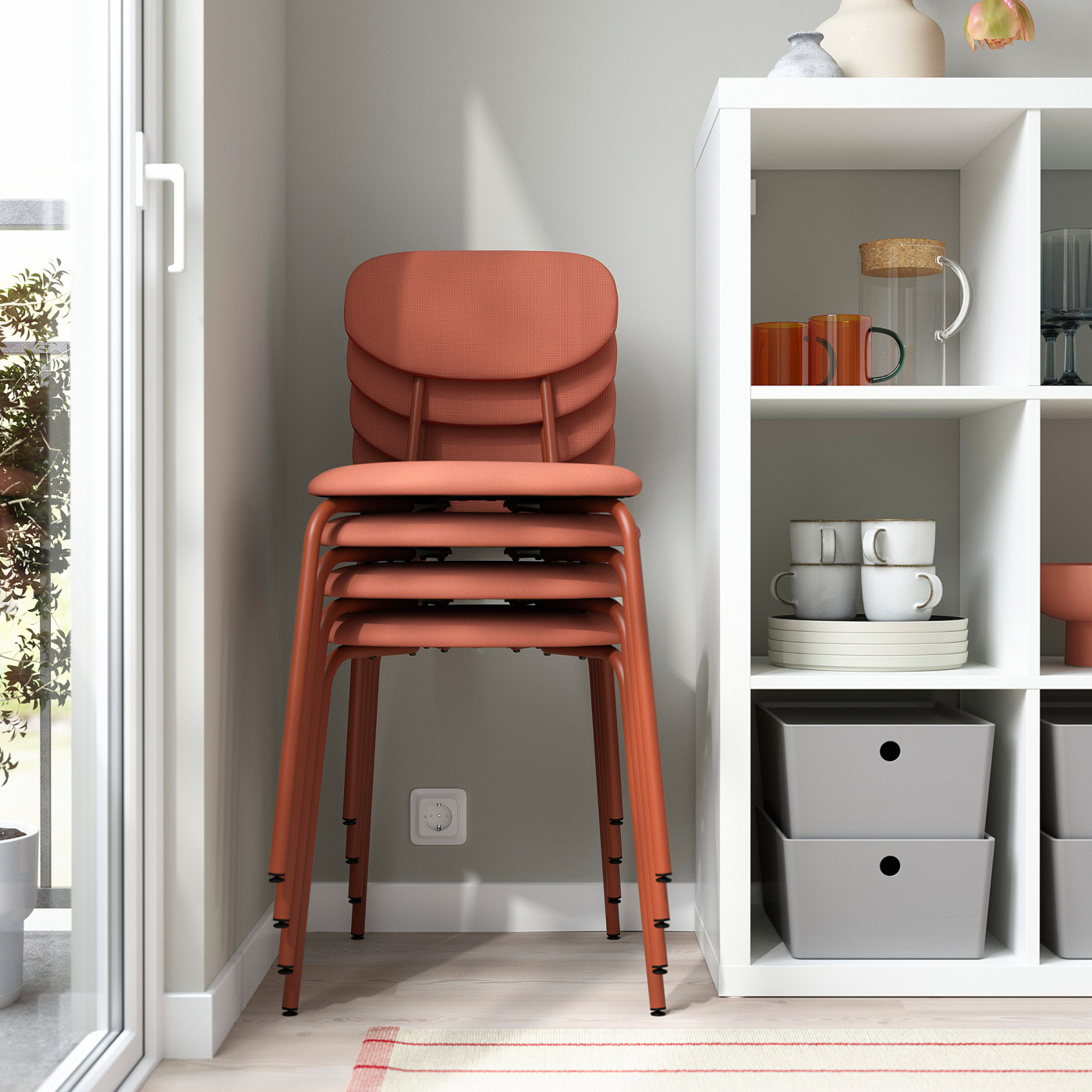 SANDSBERG chair red-brown/Remmarn red-brown - IKEA