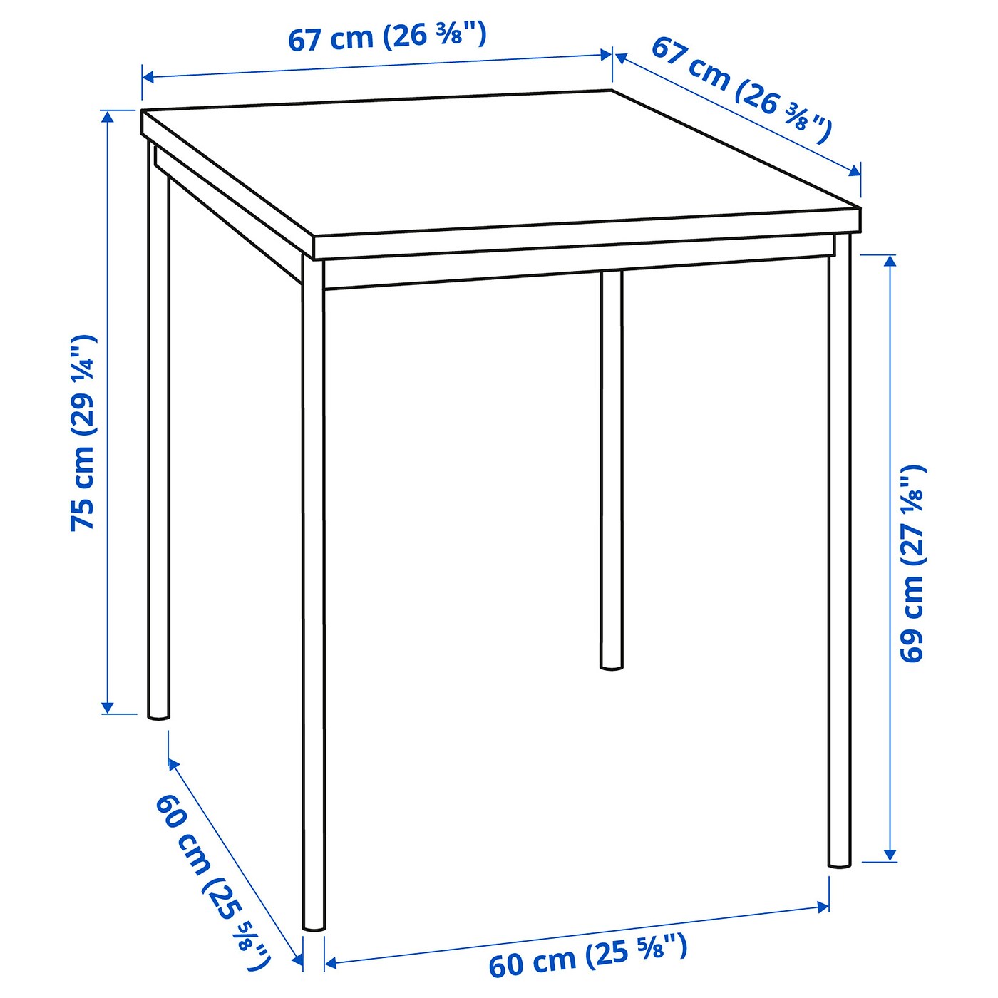 SANDSBERG / ÖSTANÖ table and 2 chairs black black/Remmarn dark grey - IKEA