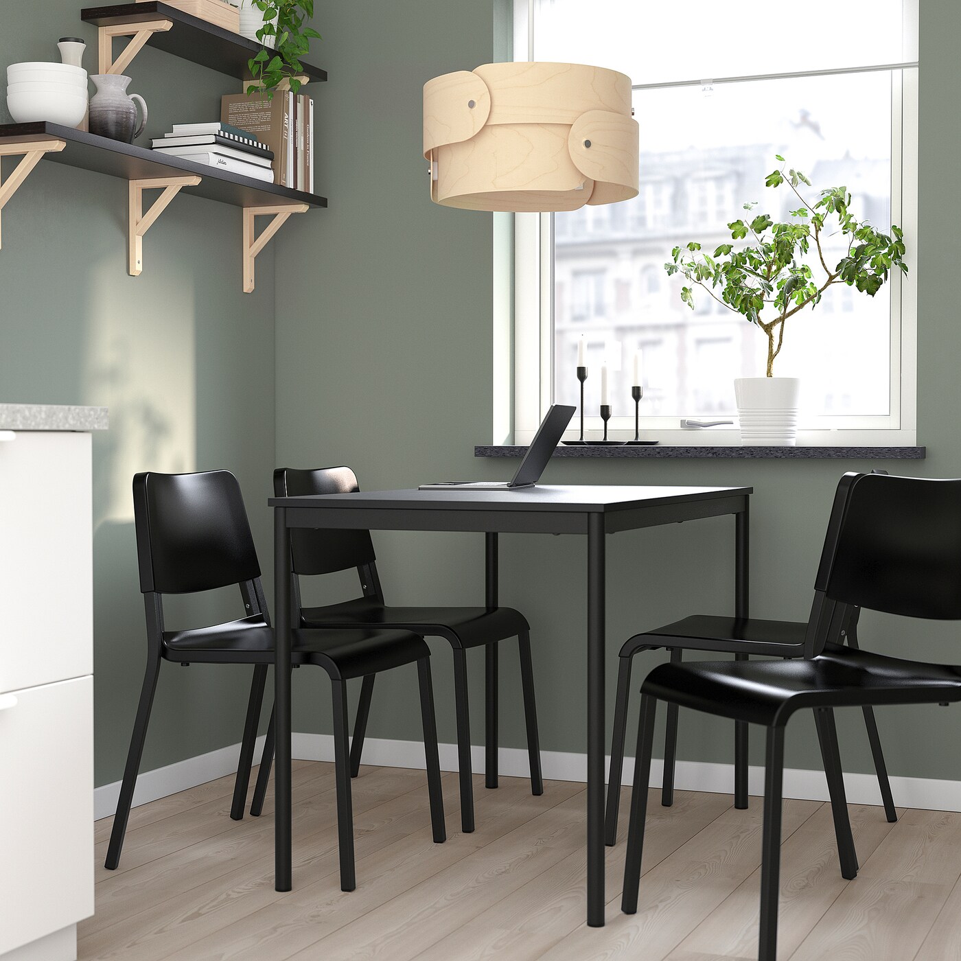 【送料込み/バラ売可】IKEA TEODORESテオドレス 4脚 ブラック 送料込み/バラ売可】IKEA TEODORESテオドレス 4脚 ブラック