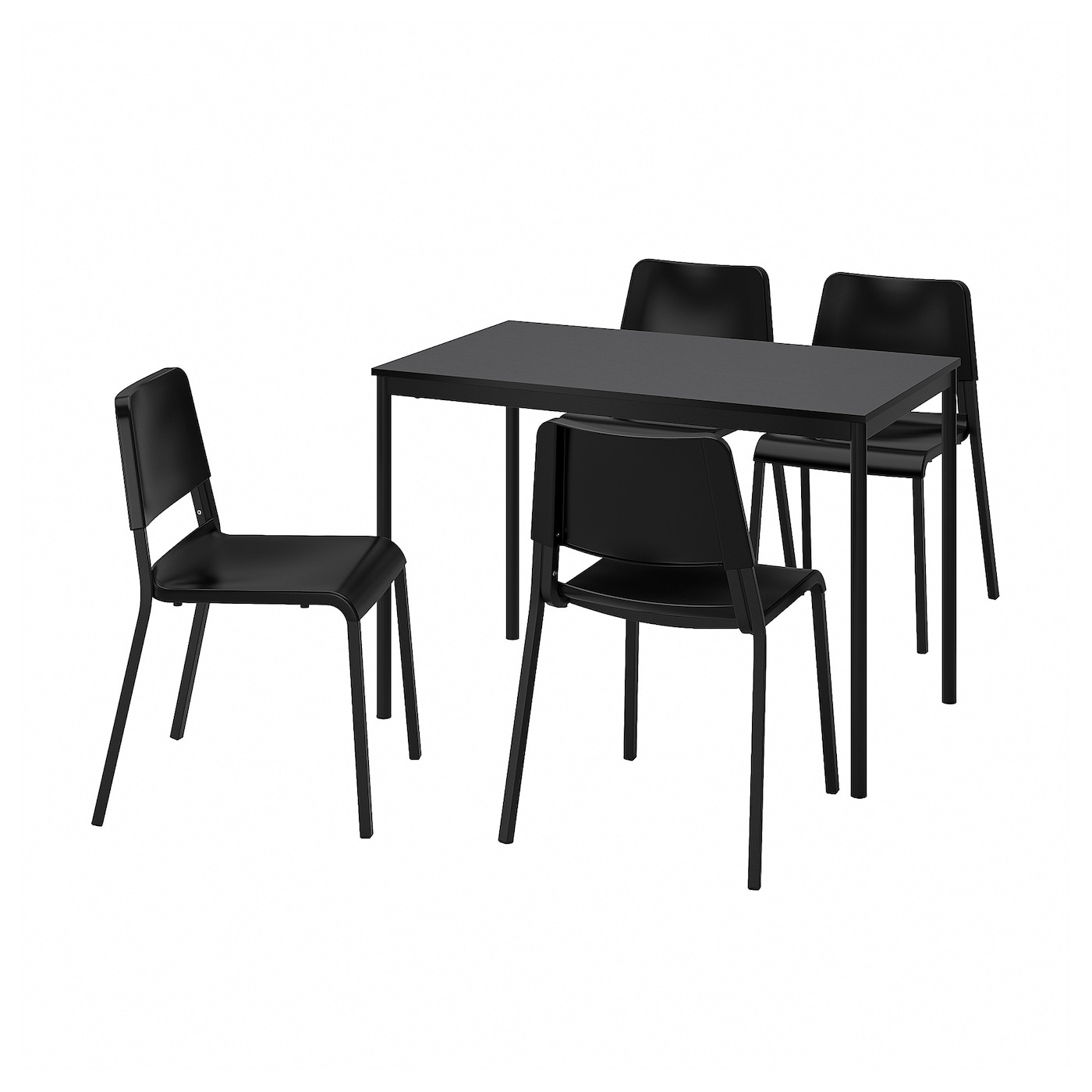 【送料込み/バラ売可】IKEA TEODORESテオドレス 4脚 ブラック TEODORES chair, black - IKEA US