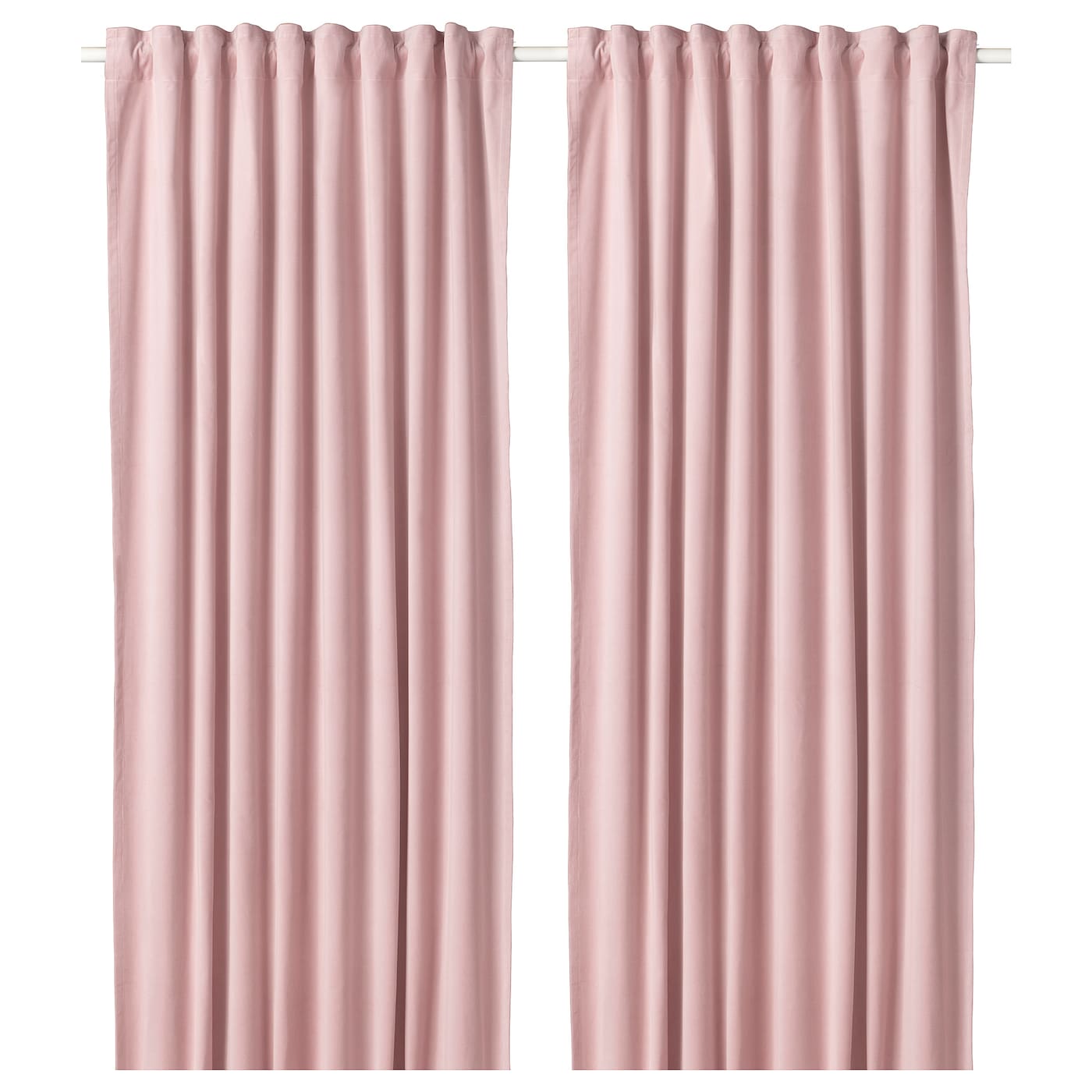 SANELA room darkening curtains, 1 pair light pink - IKEA