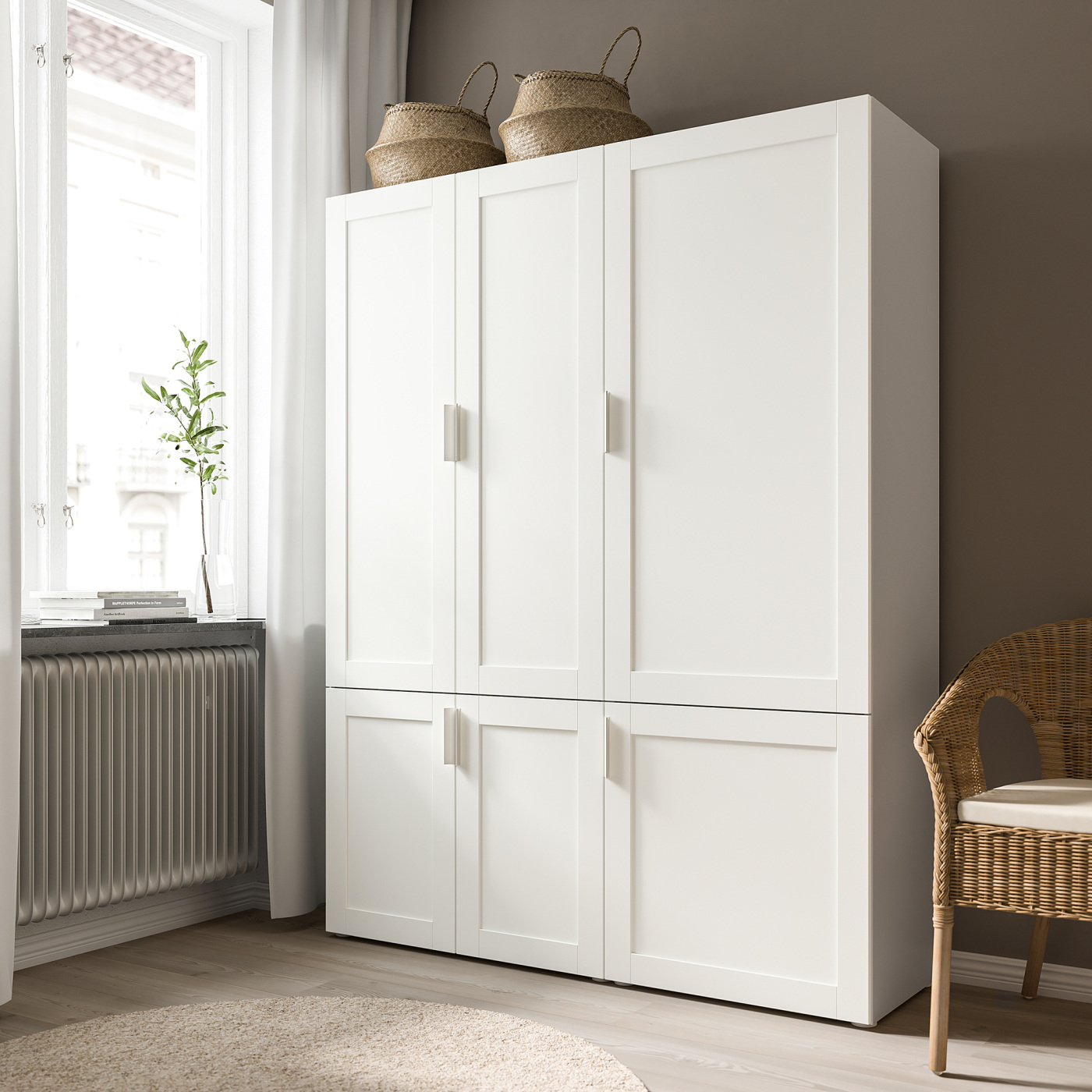 SANNIDAL door with hinges white - IKEA