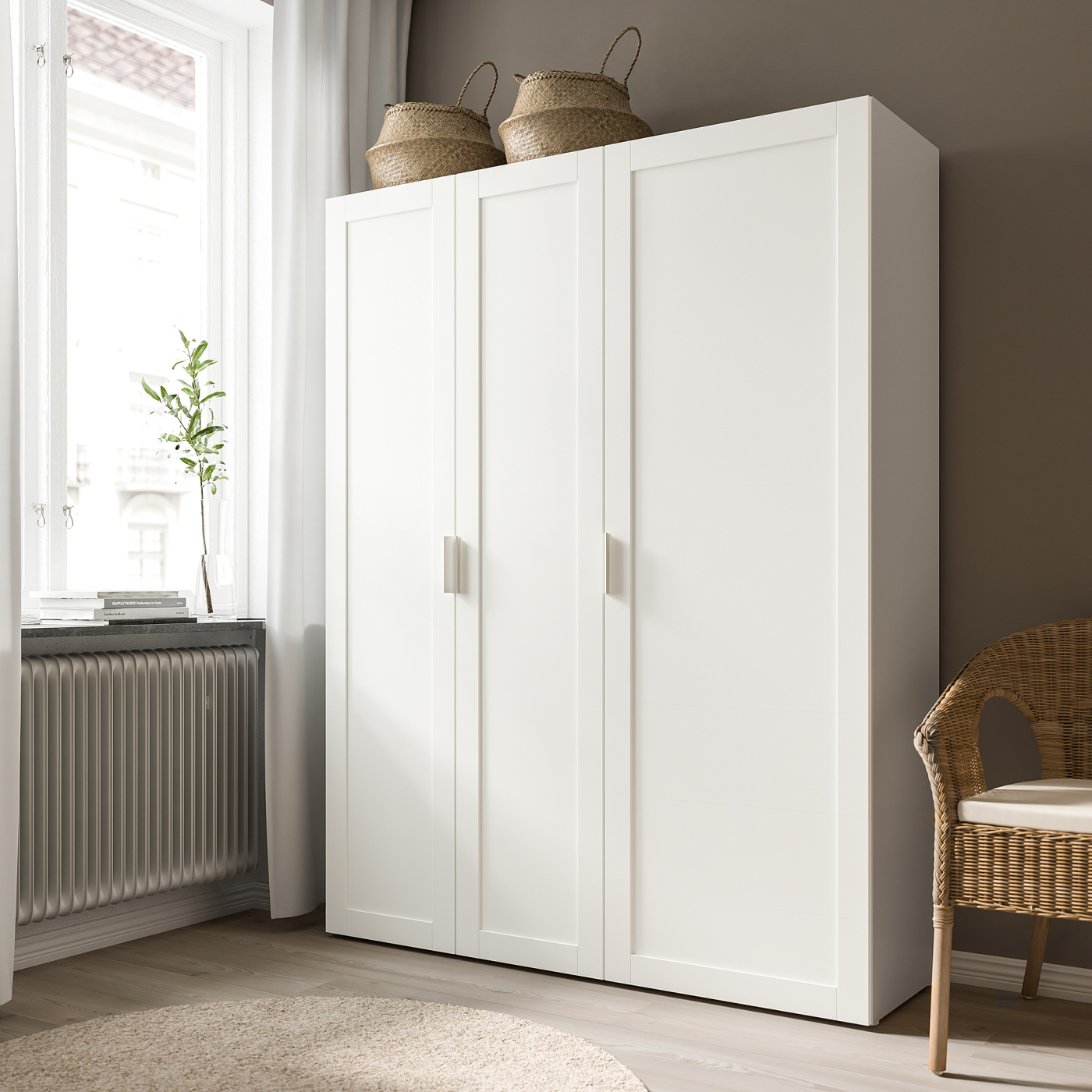 SANNIDAL door with hinges white - IKEA