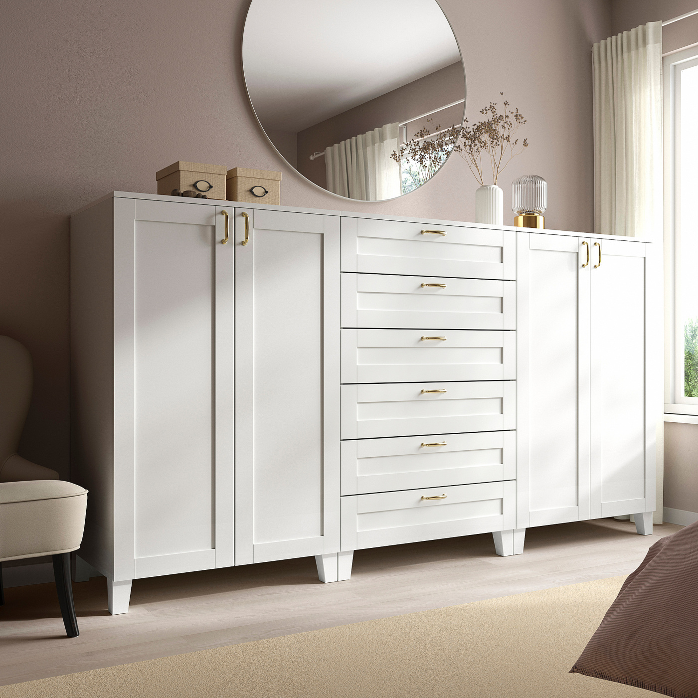 SANNIDAL drawer front white - IKEA