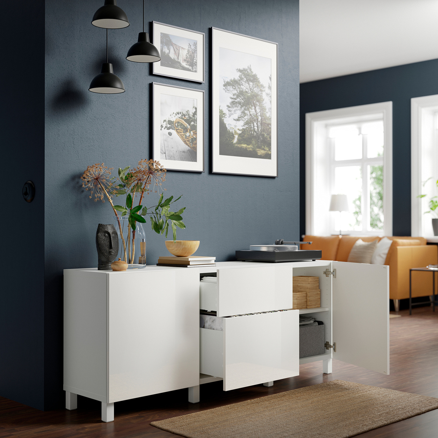 SELSVIKEN door/drawer front high-gloss white - IKEA