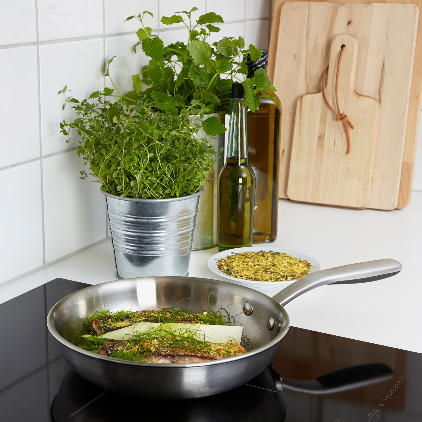 SENSUELL frying pan stainless steel/grey - IKEA