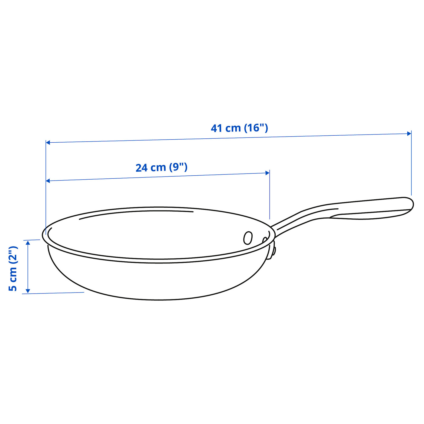 SENSUELL frying pan stainless steel/grey - IKEA