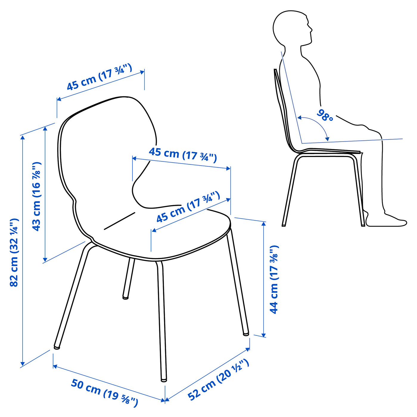 SIGTRYGG chair dark brown/Sefast black - IKEA