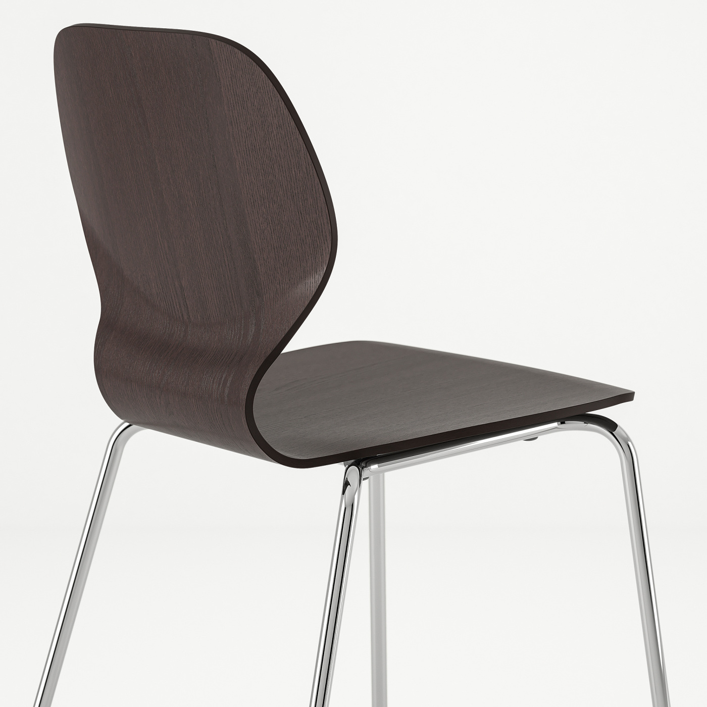 SIGTRYGG chair dark brown/Sefast chrome-plated - IKEA