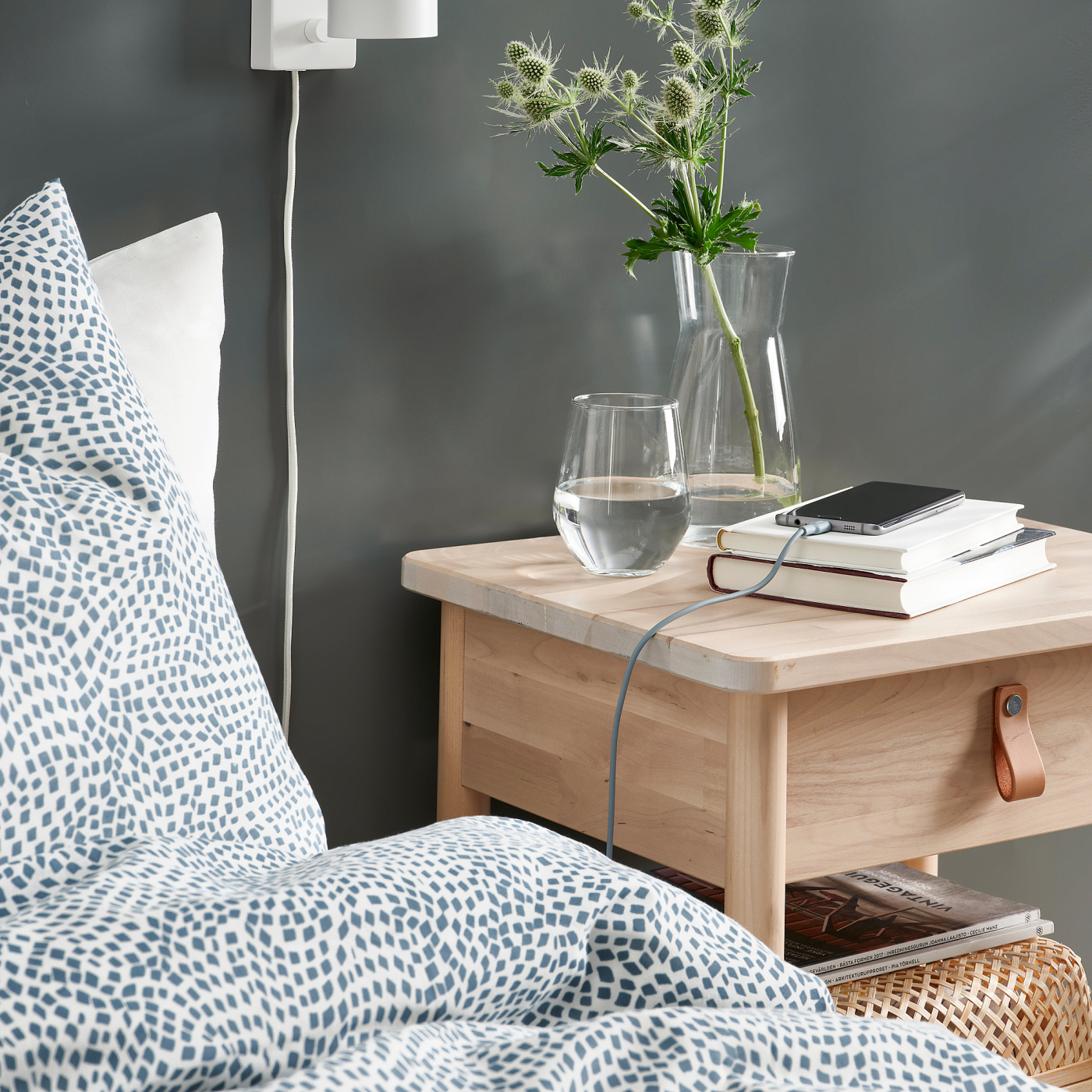 SITTBRUNN USB-A to USB-micro light blue - IKEA