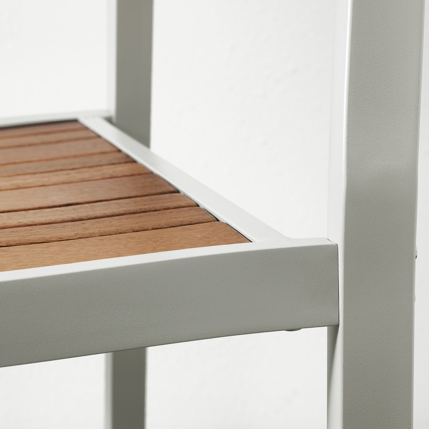 SJÄLLAND chair with armrests, outdoor light grey/light brown - IKEA