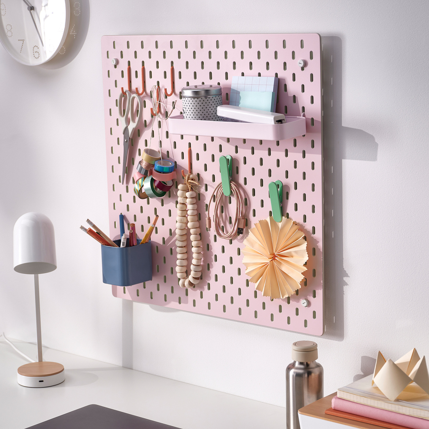 SKÅDIS pegboard beige/pink - IKEA SKÅDIS pegboard beige/pink - IKEA