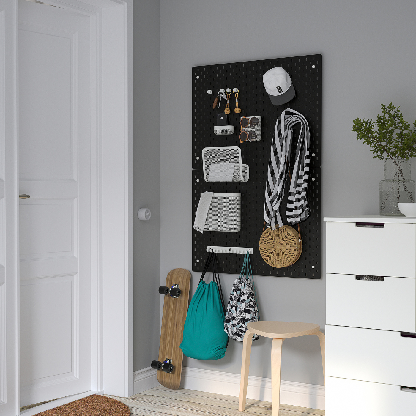SKÅDIS pegboard black - IKEA