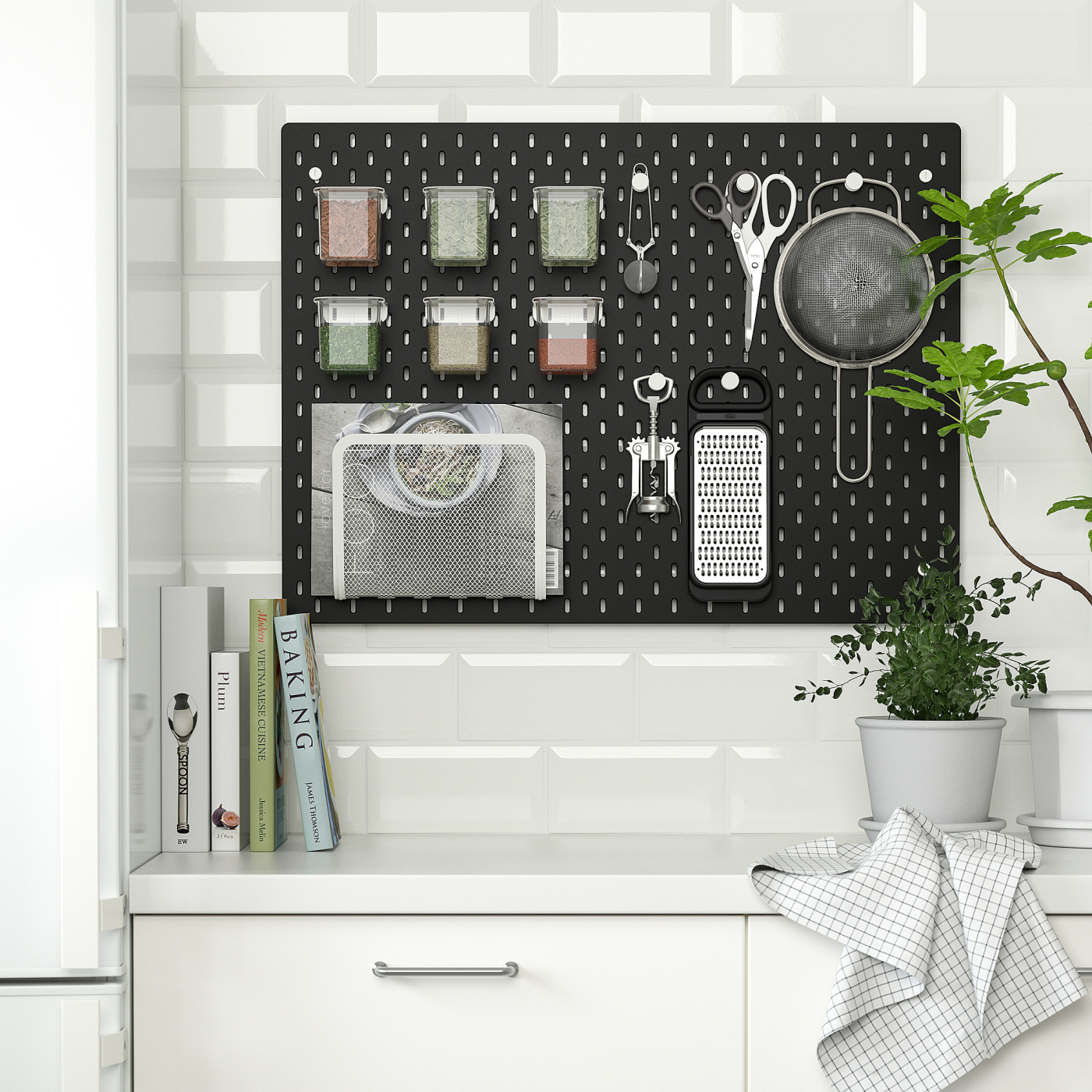 SKÅDIS pegboard black - IKEA