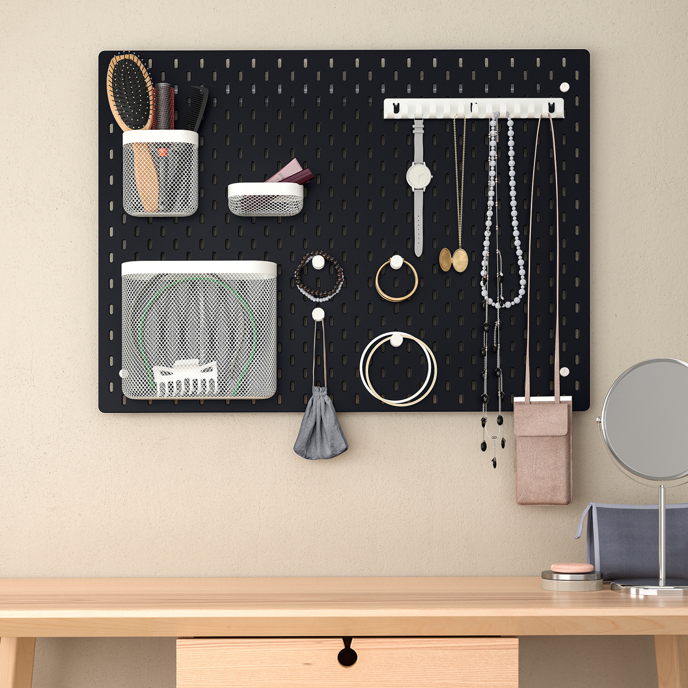 SKÅDIS pegboard black - IKEA