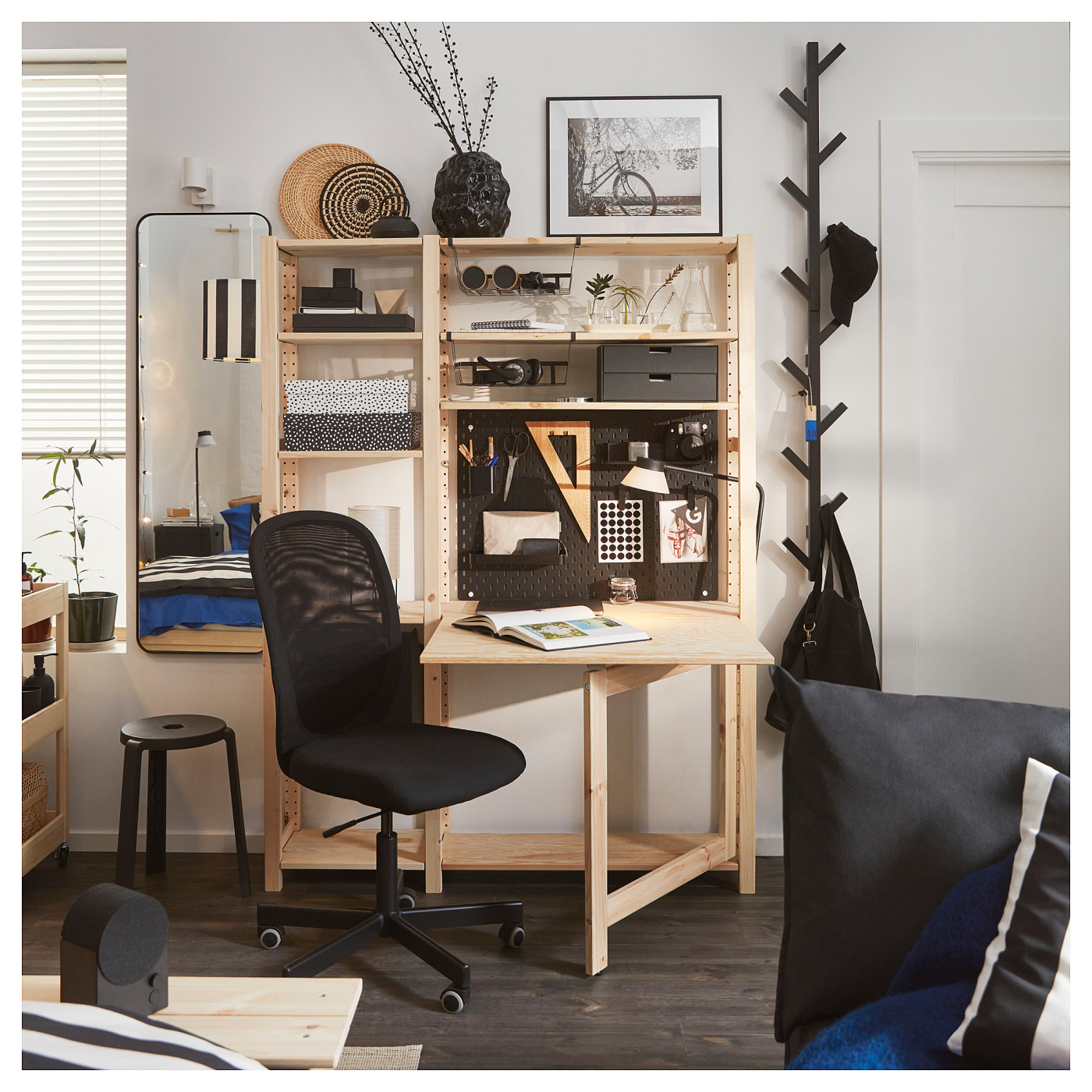 SKÅDIS pegboard black - IKEA