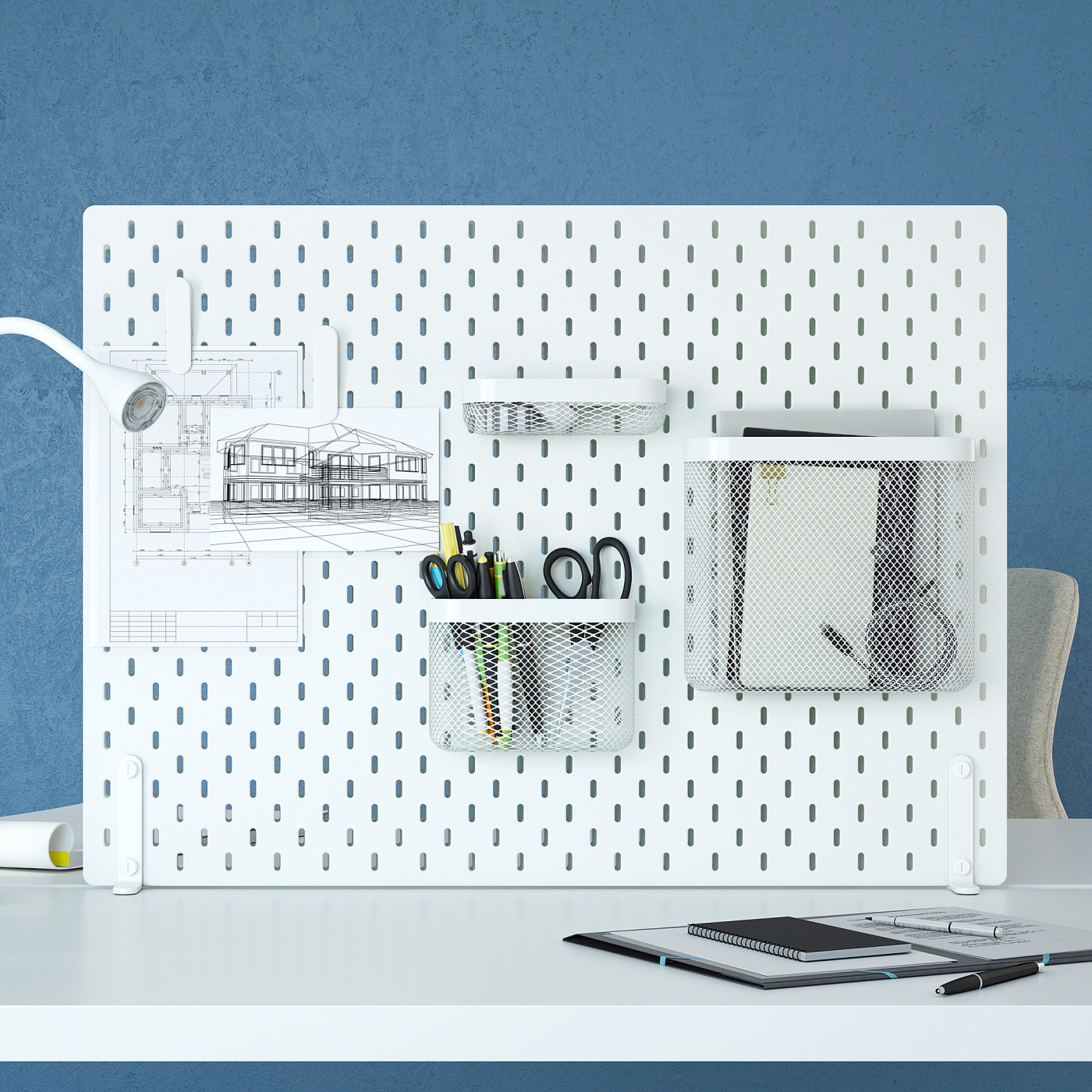 SKÅDIS pegboard combination white - IKEA