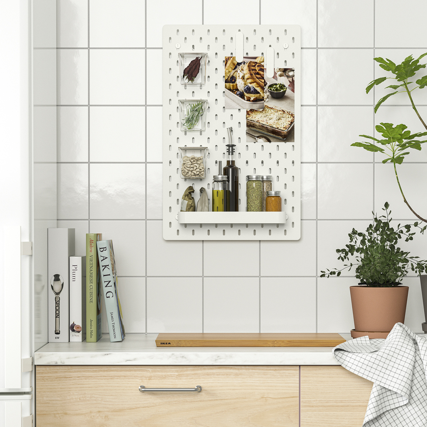 SKÅDIS pegboard combination white - IKEA SKÅDIS pegboard combination white - IKEA
