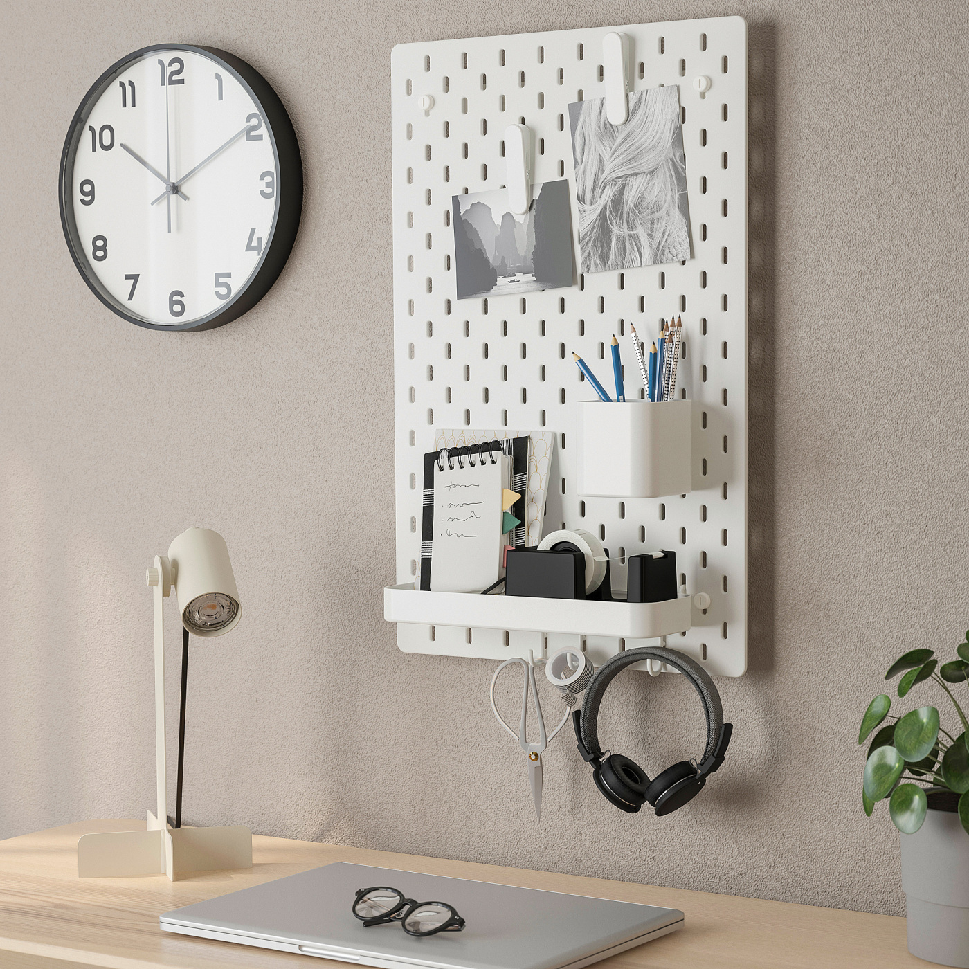 SKÅDIS pegboard combination white - IKEA