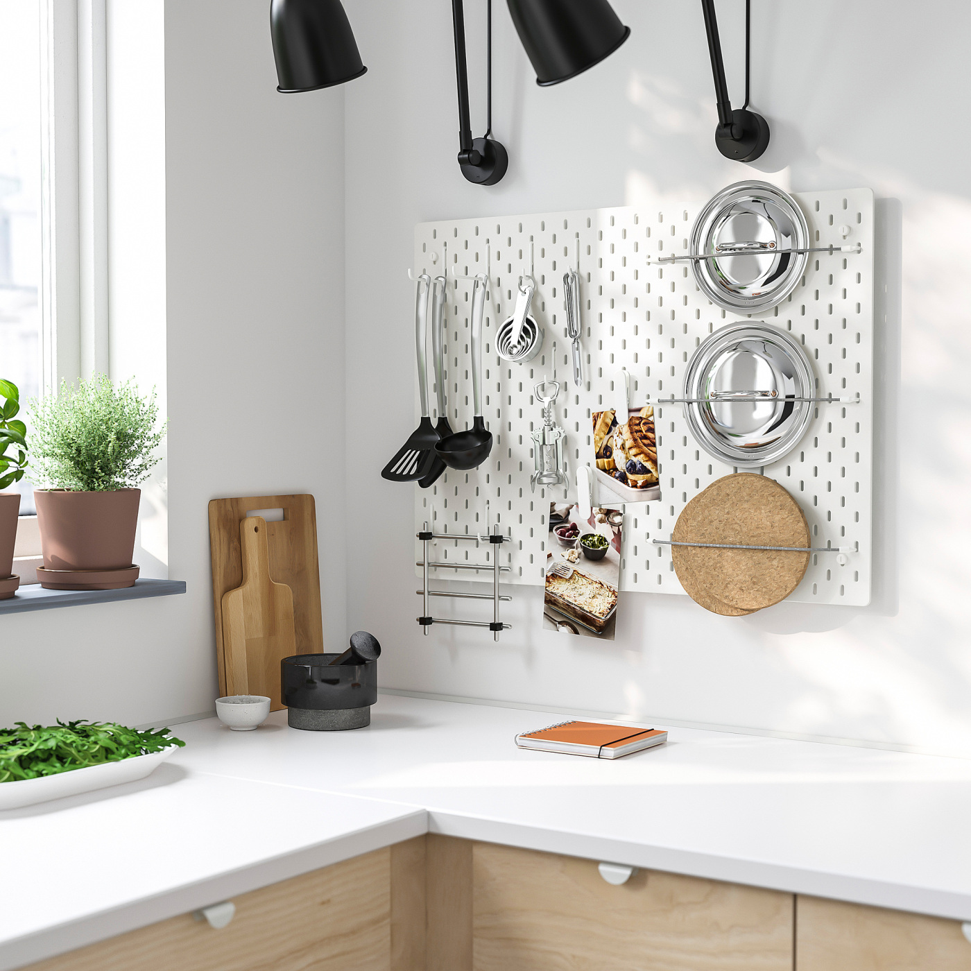 SKÅDIS pegboard combination white - IKEA