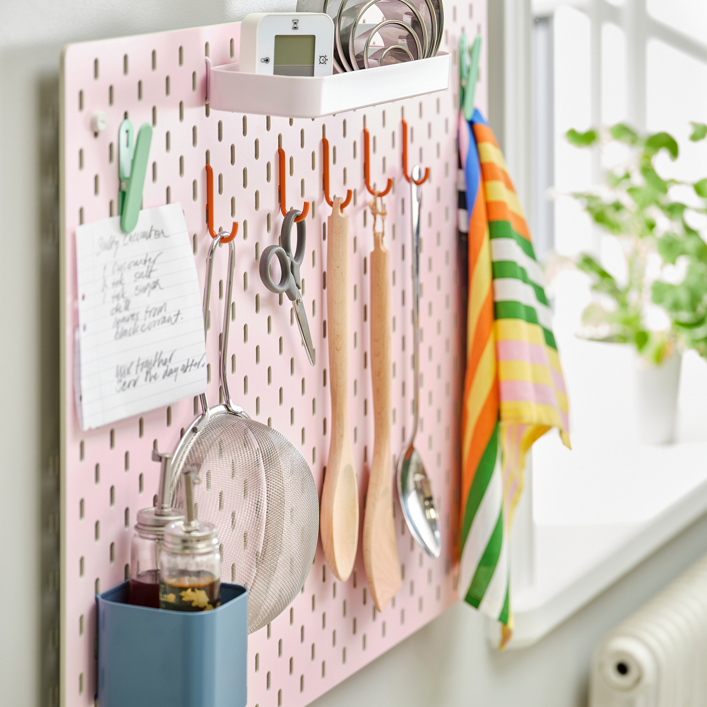 SKÅDIS shelf pink - IKEA