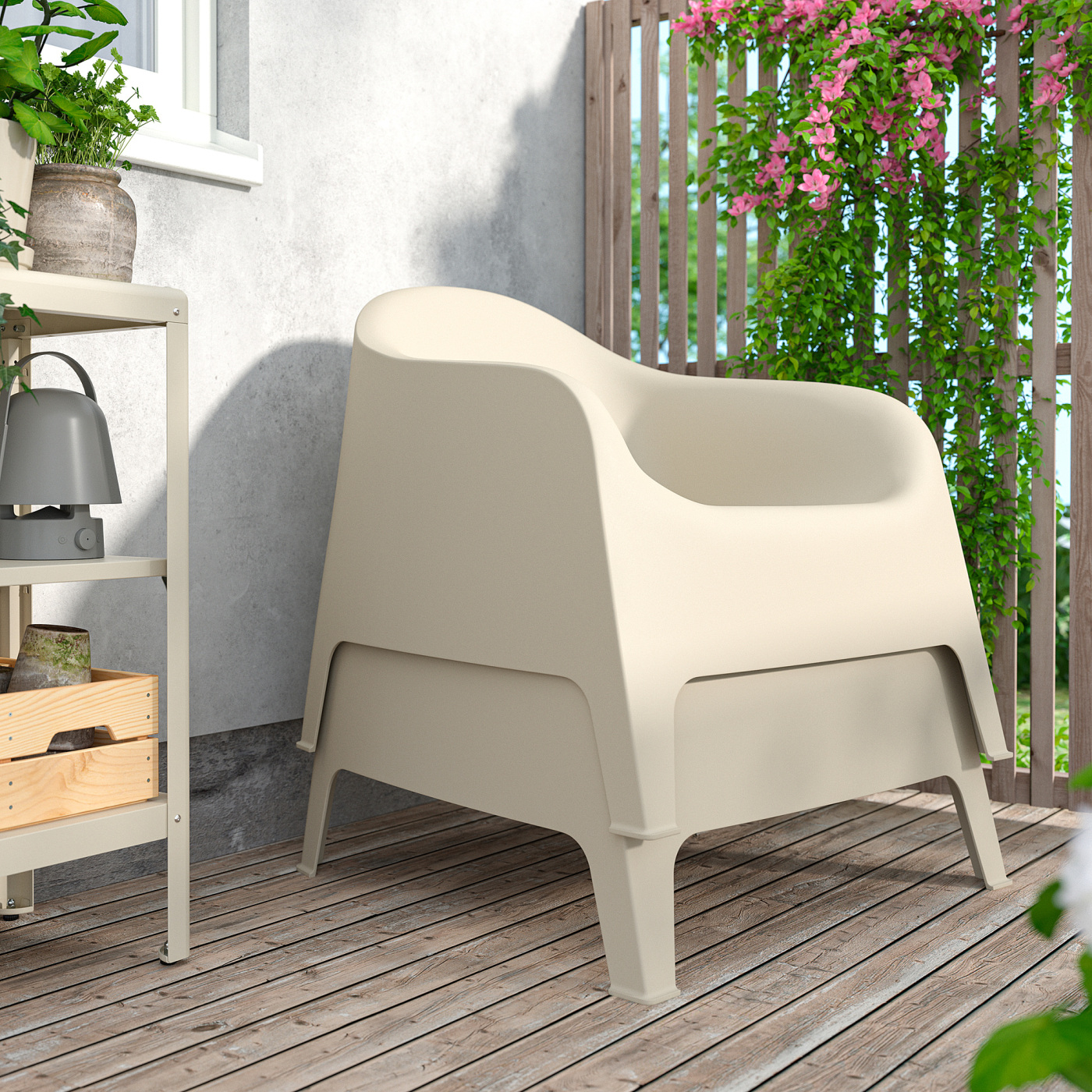 SKARPÖ armchair, outdoor beige - IKEA