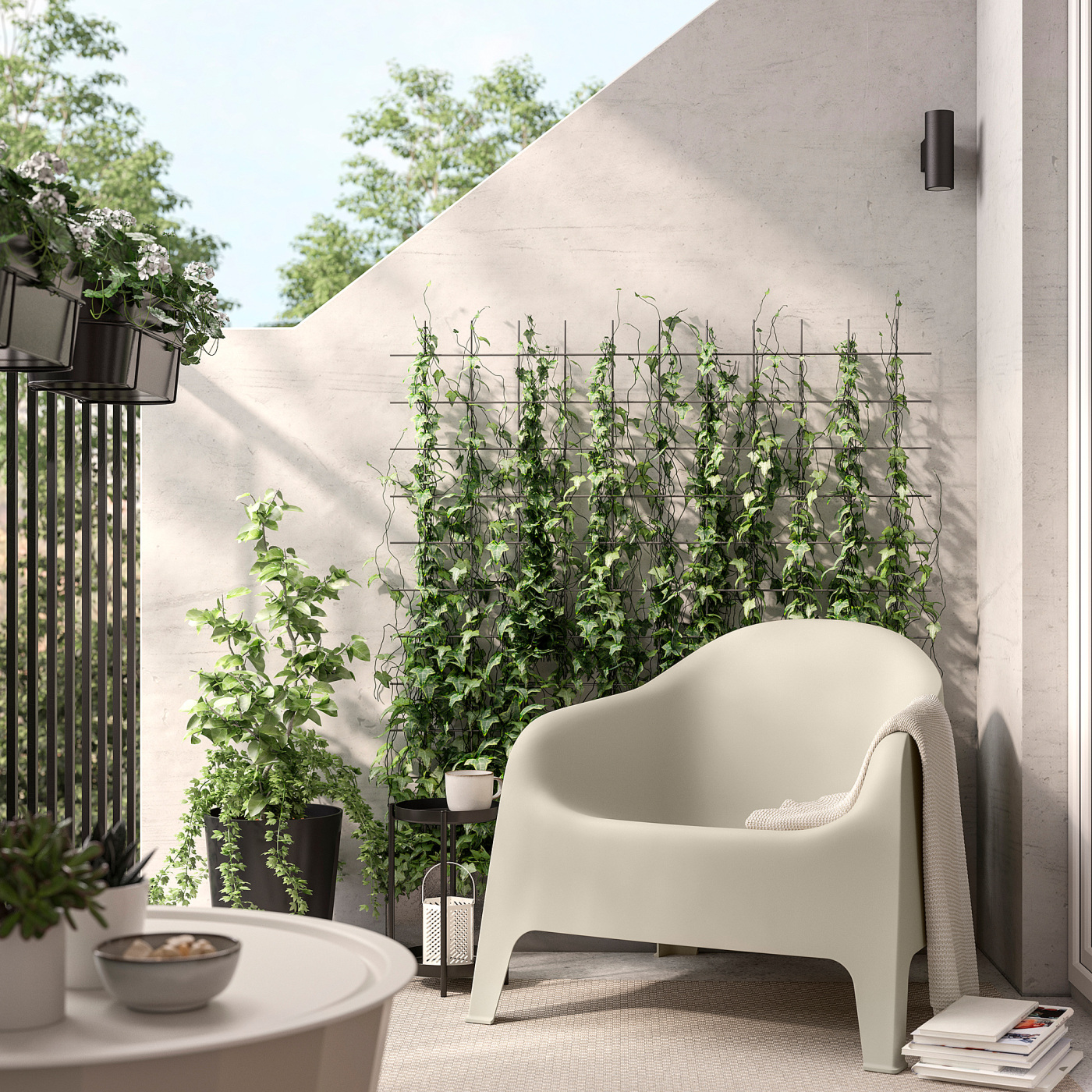 SKARPÖ armchair, outdoor beige - IKEA