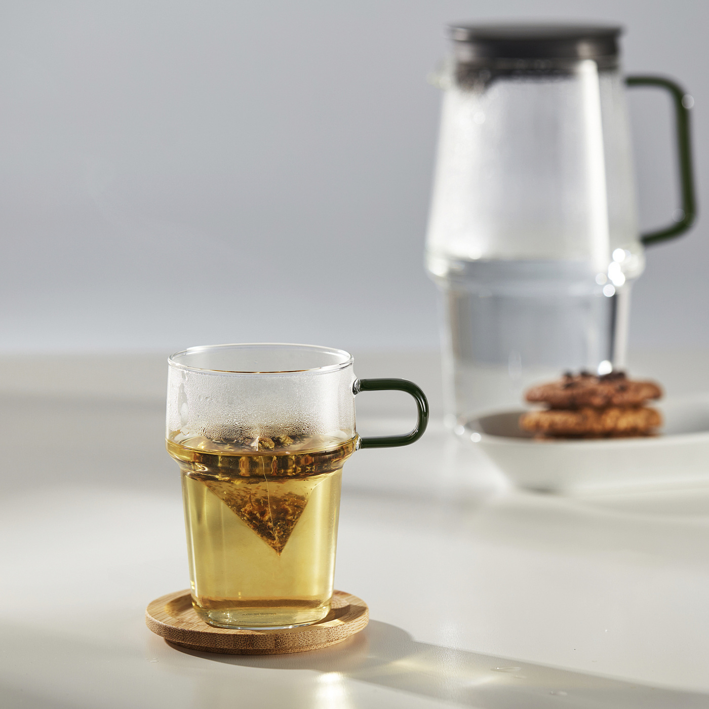 SKINNFISK glass with handle clear glass - IKEA