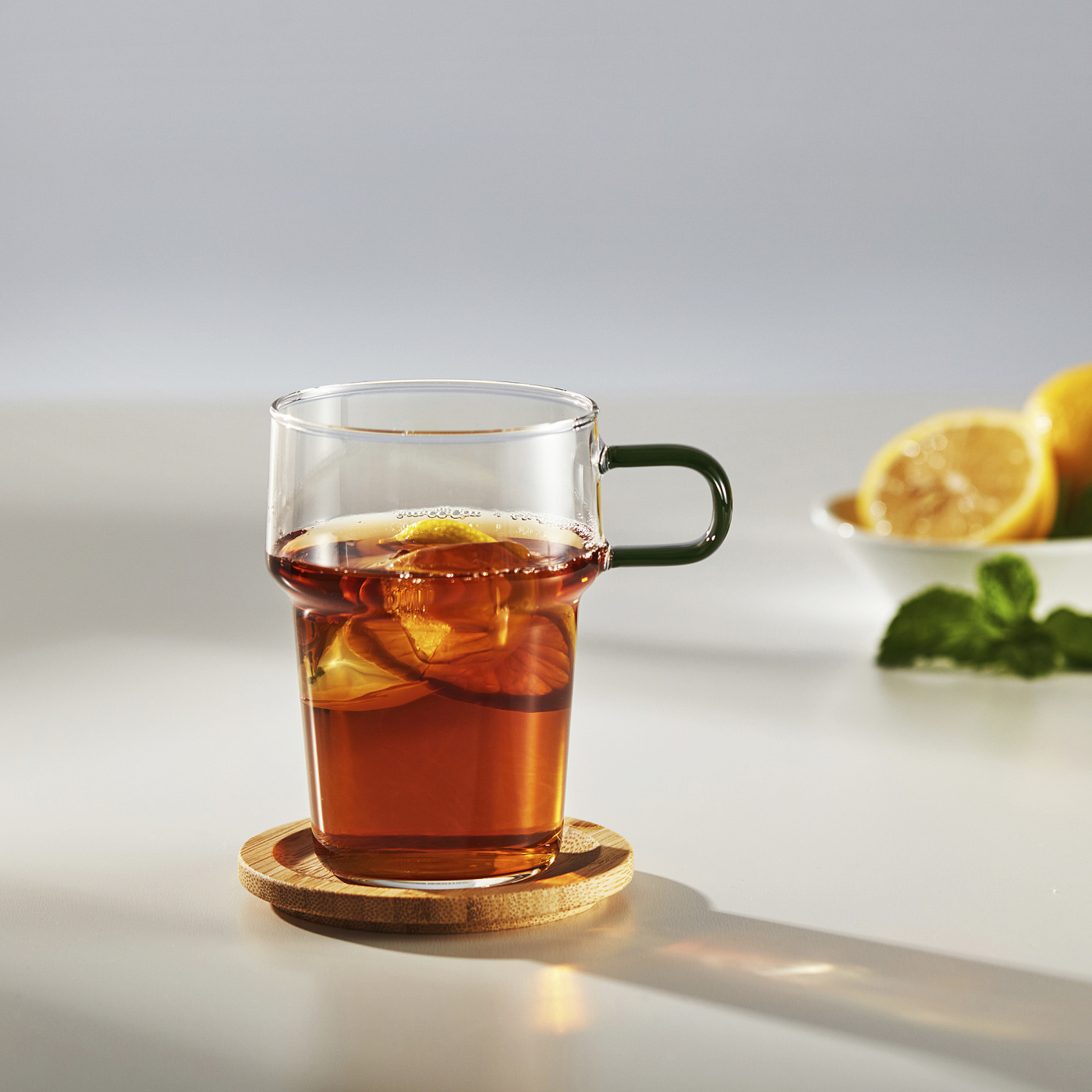 SKINNFISK glass with handle clear glass - IKEA