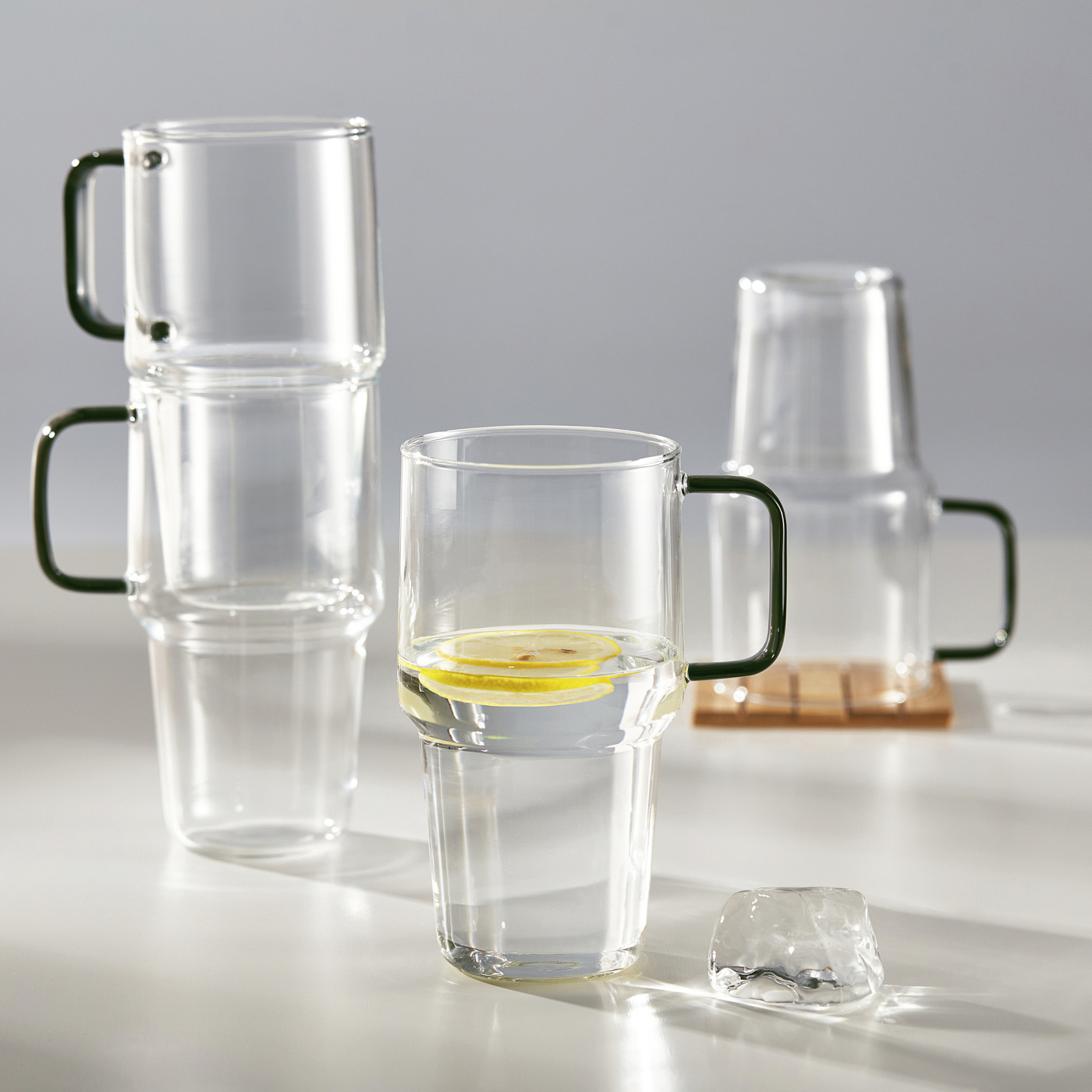 SKINNFISK glass with handle clear glass - IKEA