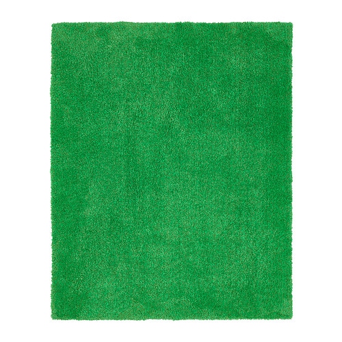 HOTELLRUM rug, high pile blue/green yellow - IKEA