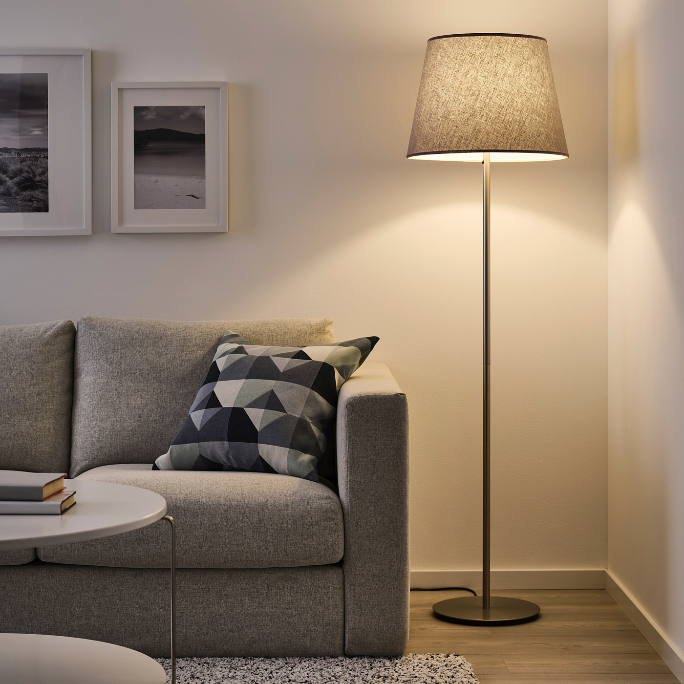 SKOTTORP lamp shade light grey - IKEA