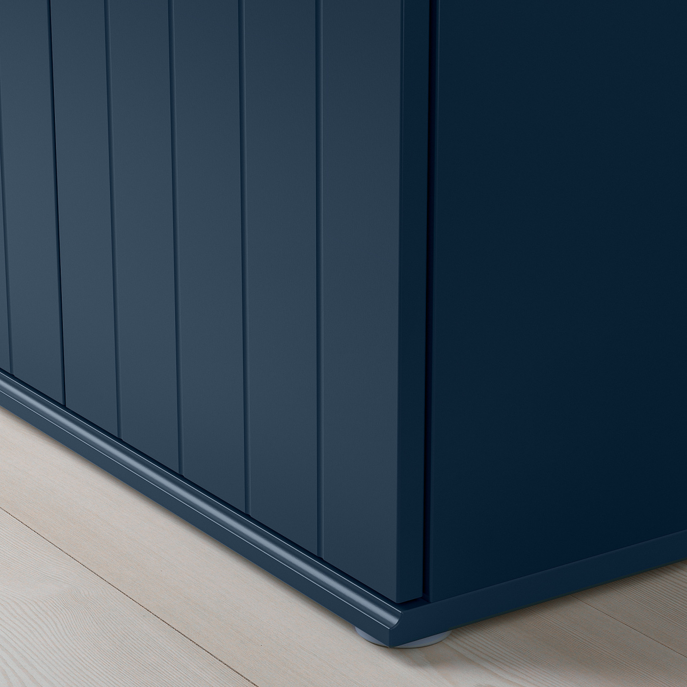SKRUVBY cabinet with doors black-blue - IKEA