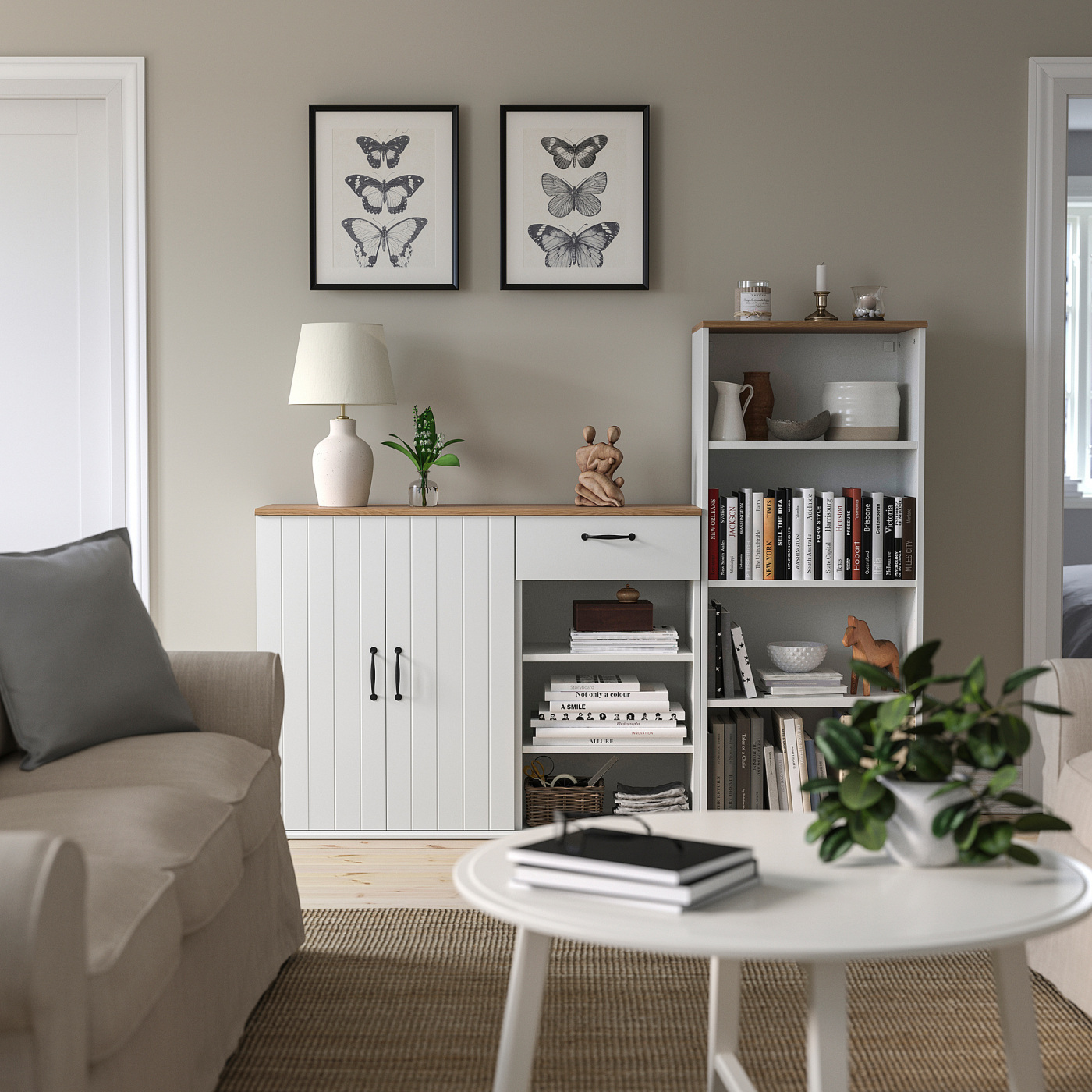 SKRUVBY storage combination white - IKEA