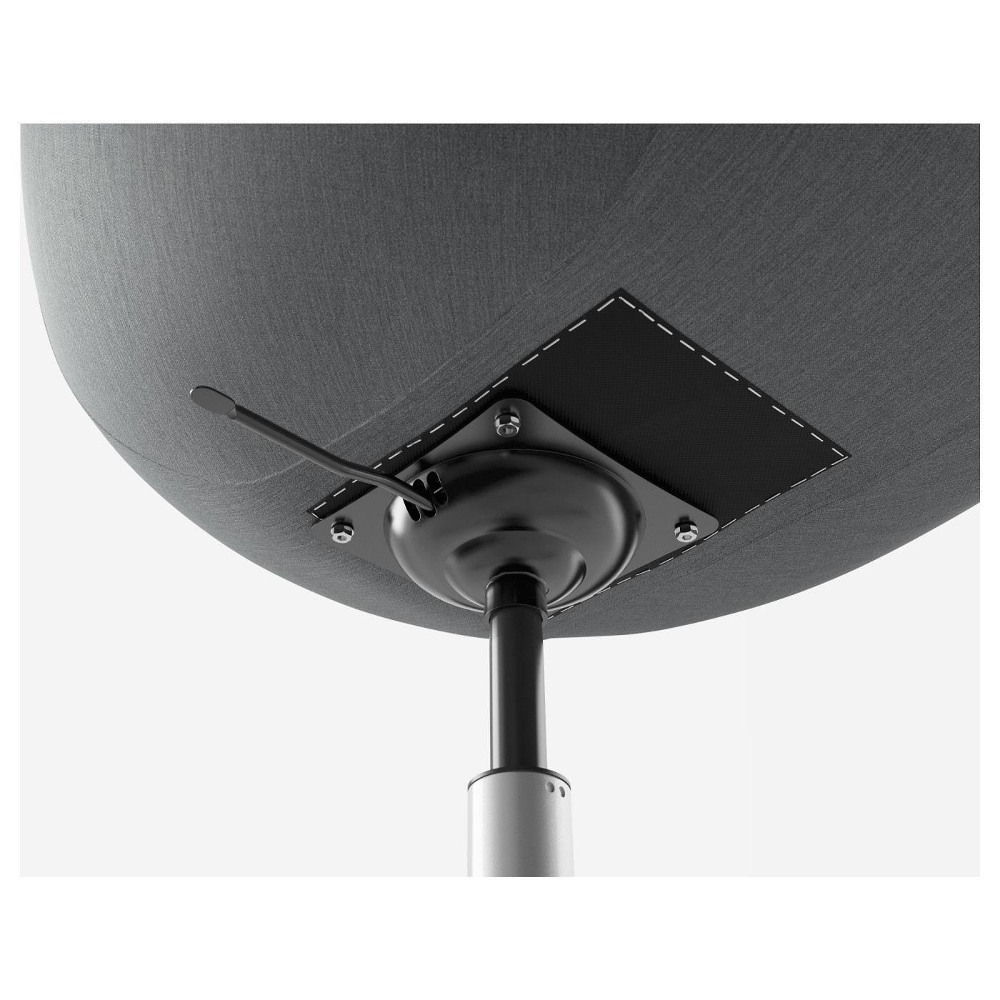 SKRUVSTA swivel chair Vissle grey - IKEA