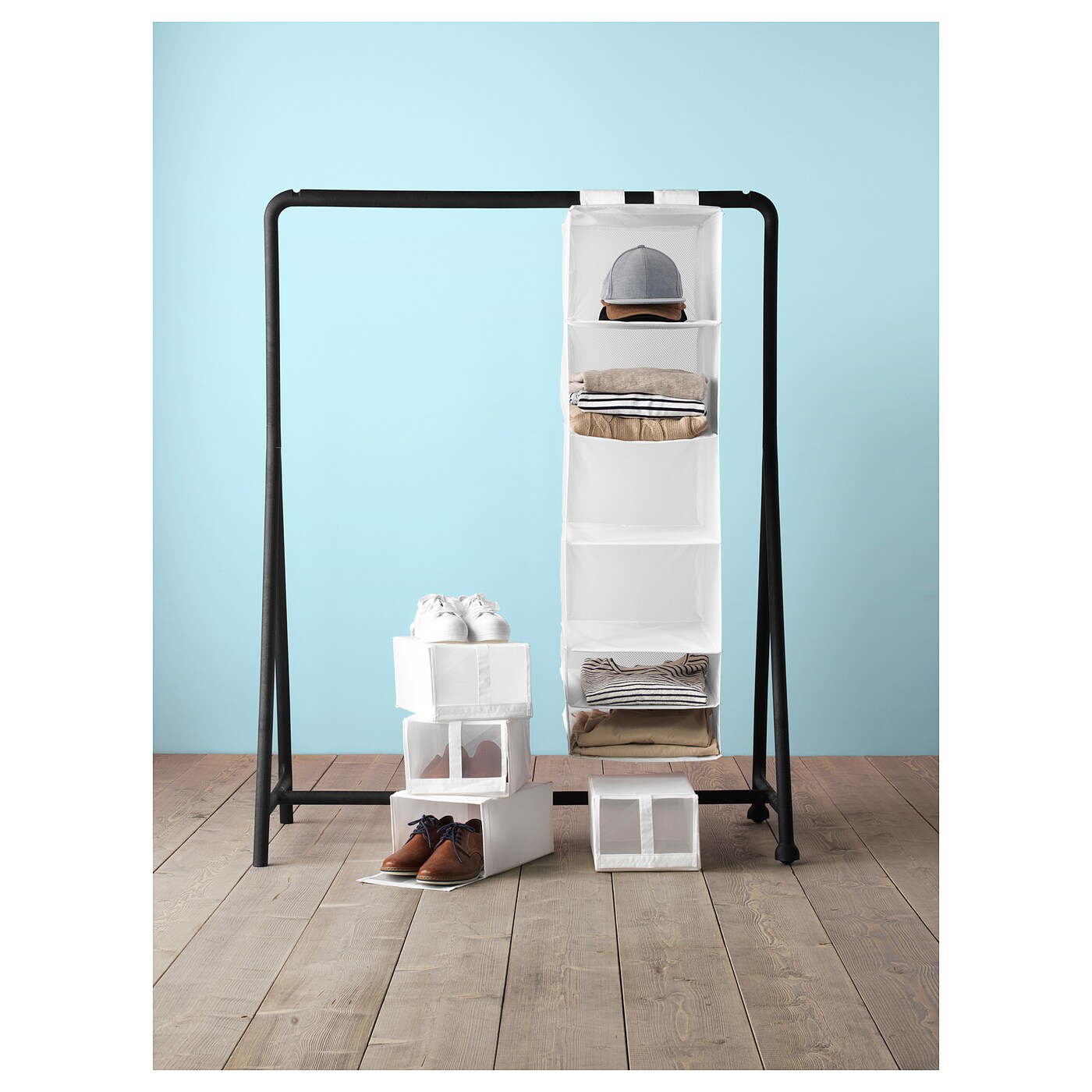 SKUBB storage with 6 compartments white - IKEA