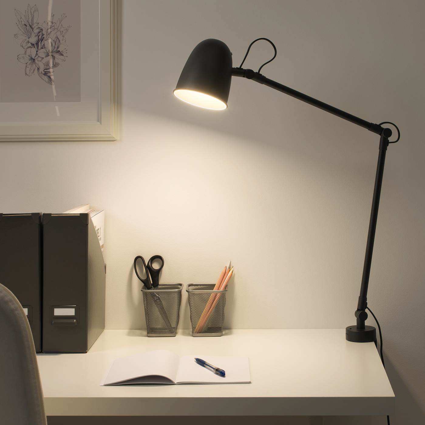 SKURUP work/wall lamp black - IKEA
