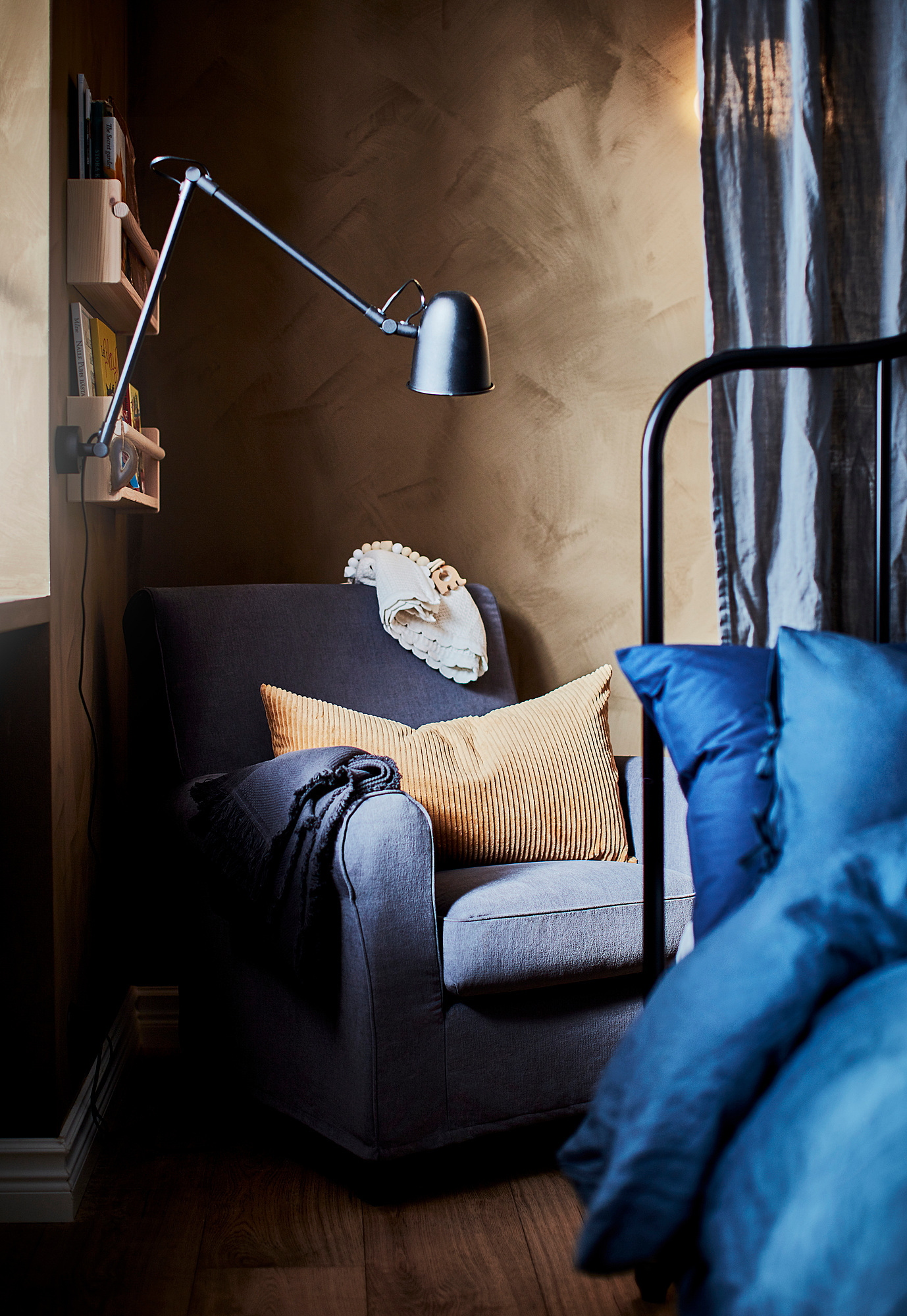 SKURUP work/wall lamp black - IKEA