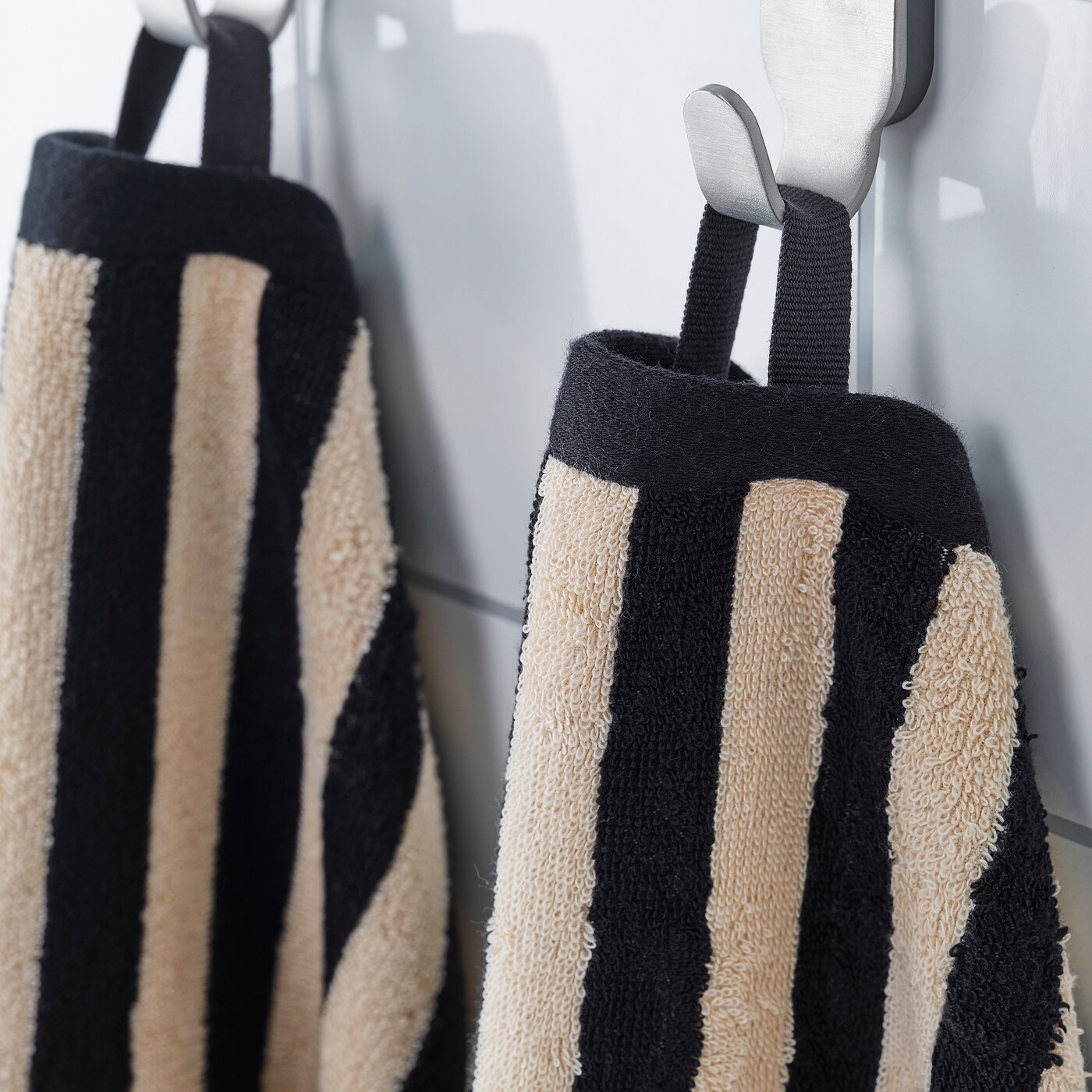 Black and beige towels sale