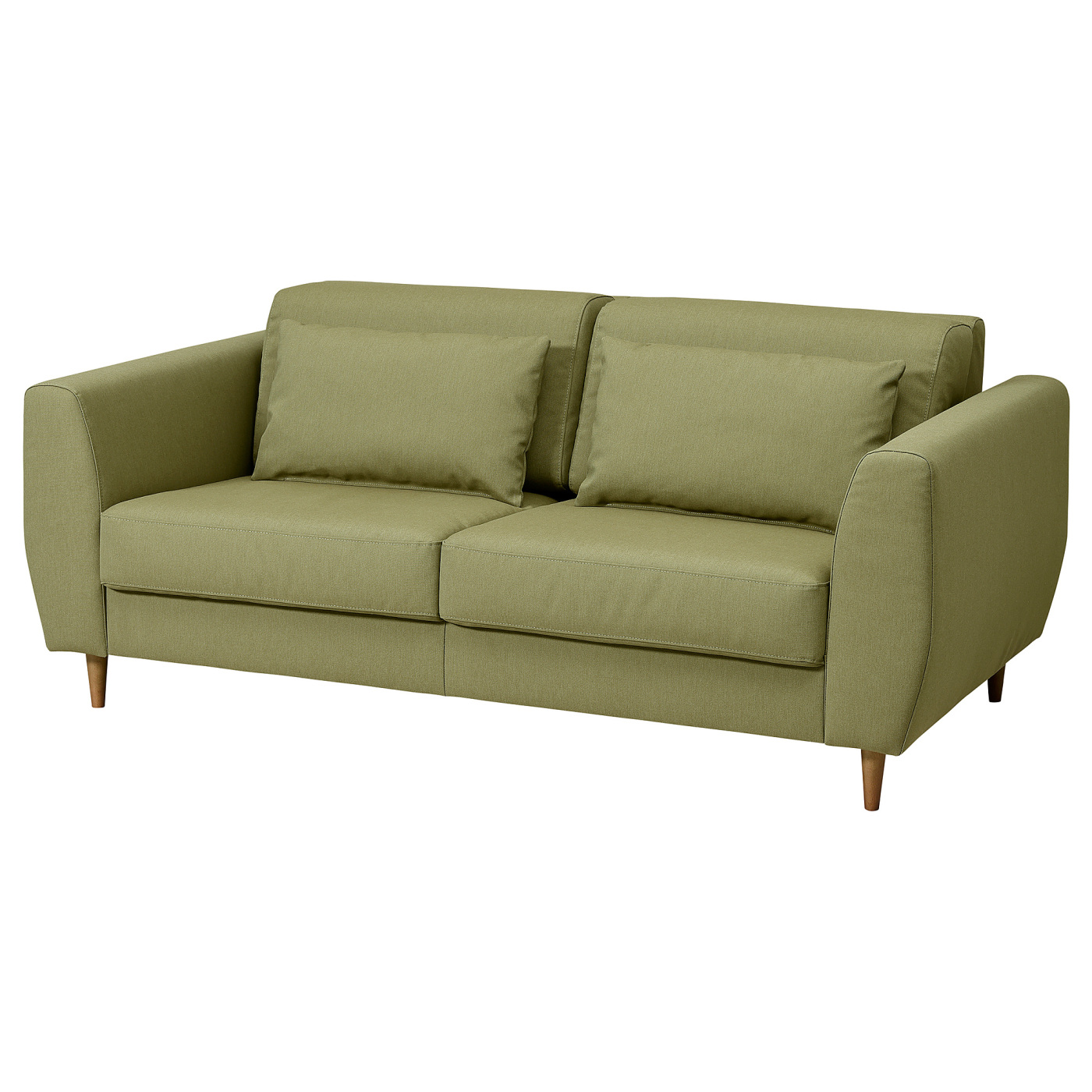 SLATORP 2-seat sofa Vissle yellow-green - IKEA