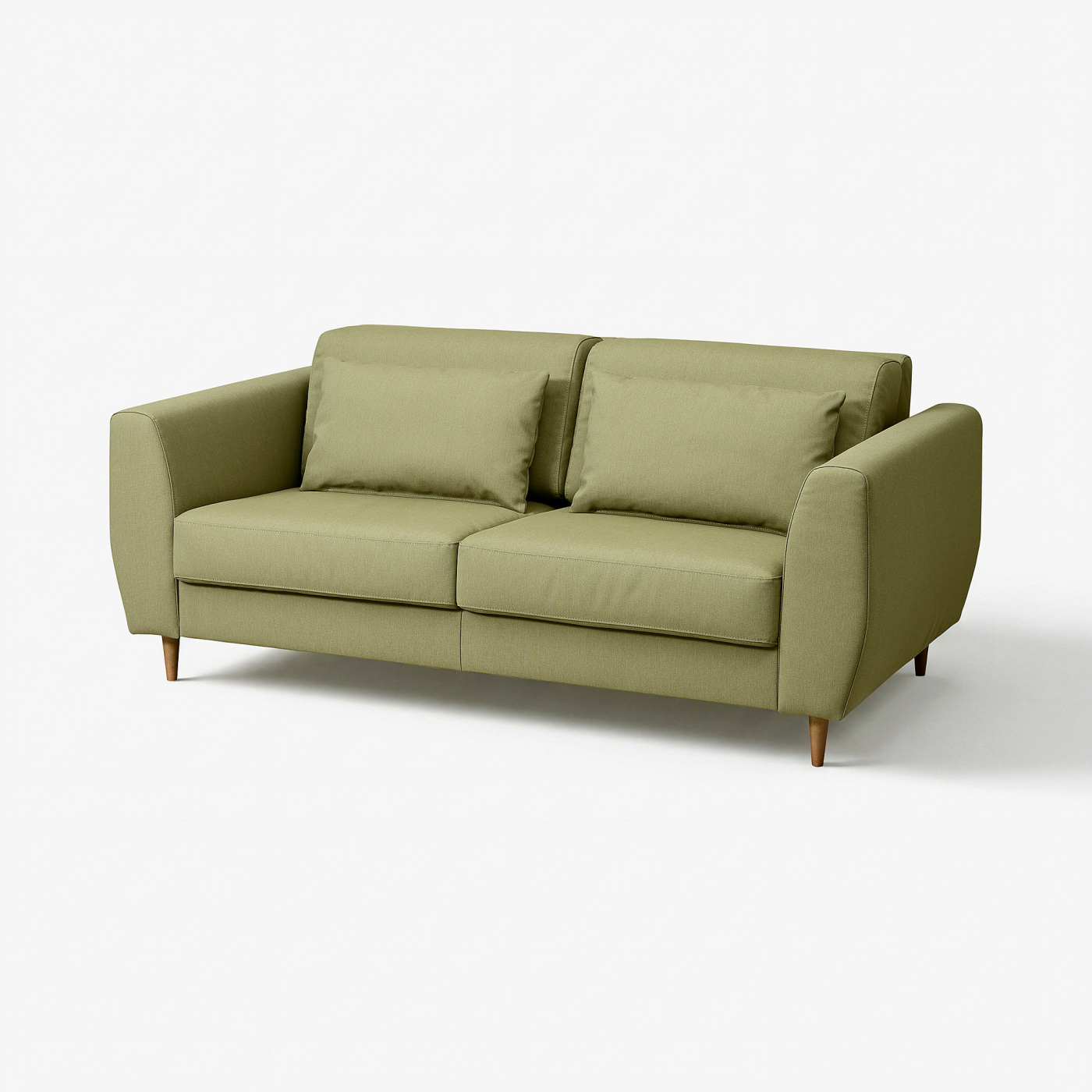SLATORP 2-seat sofa Vissle yellow-green - IKEA