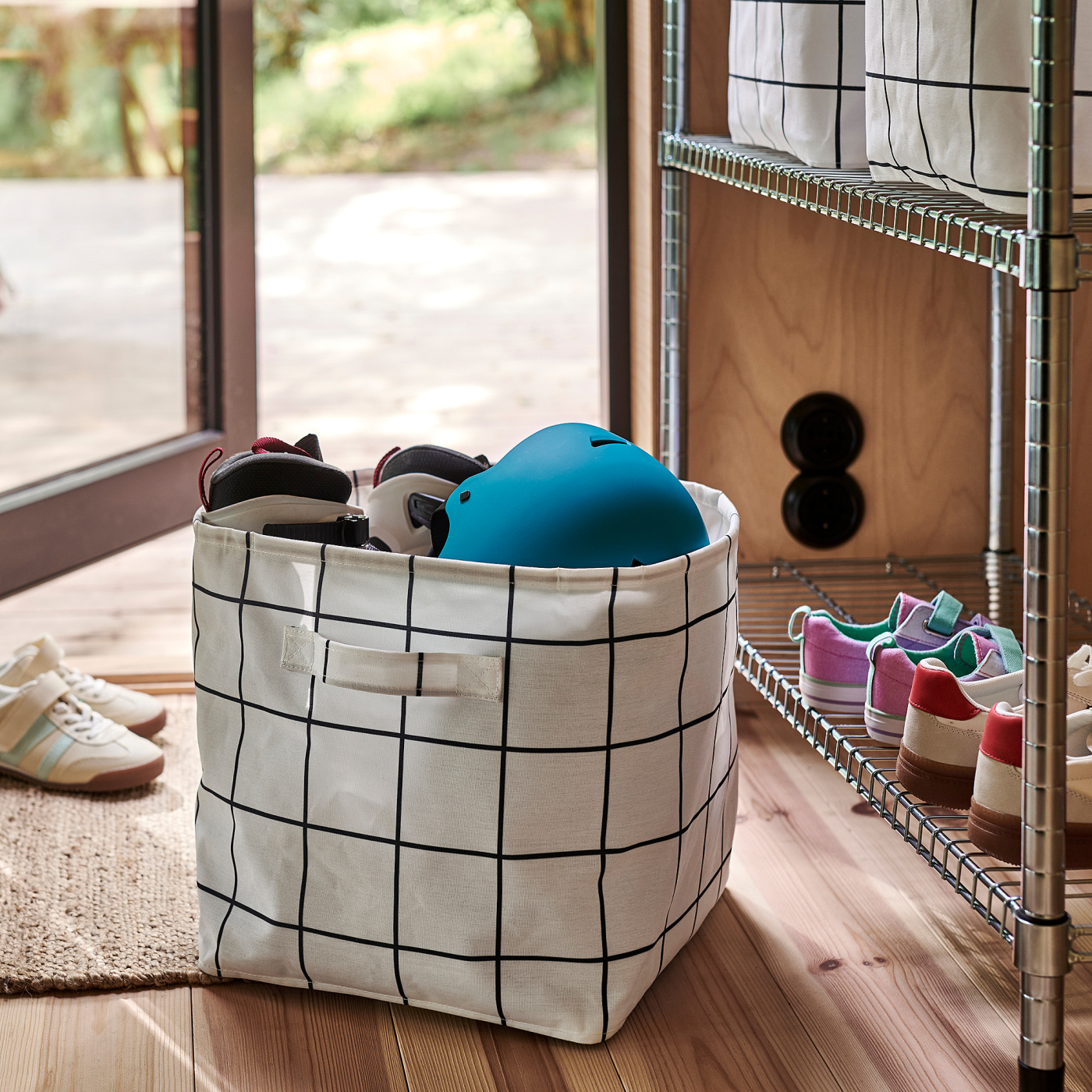 SLÅTTERVALL storage basket textile - IKEA