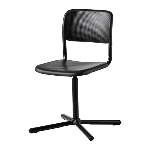 STOLJAN chair frame with backrest black - IKEA
