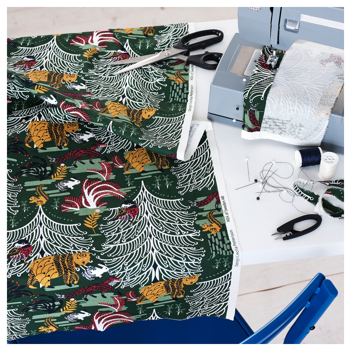 SMÅFINGERÖRT pre-cut fabric green - IKEA