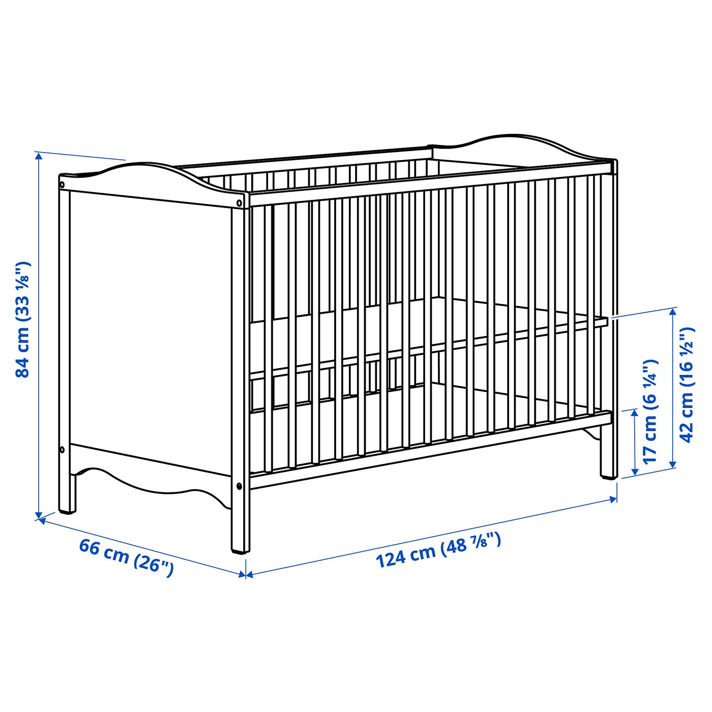 SMAGORA cot white IKEA