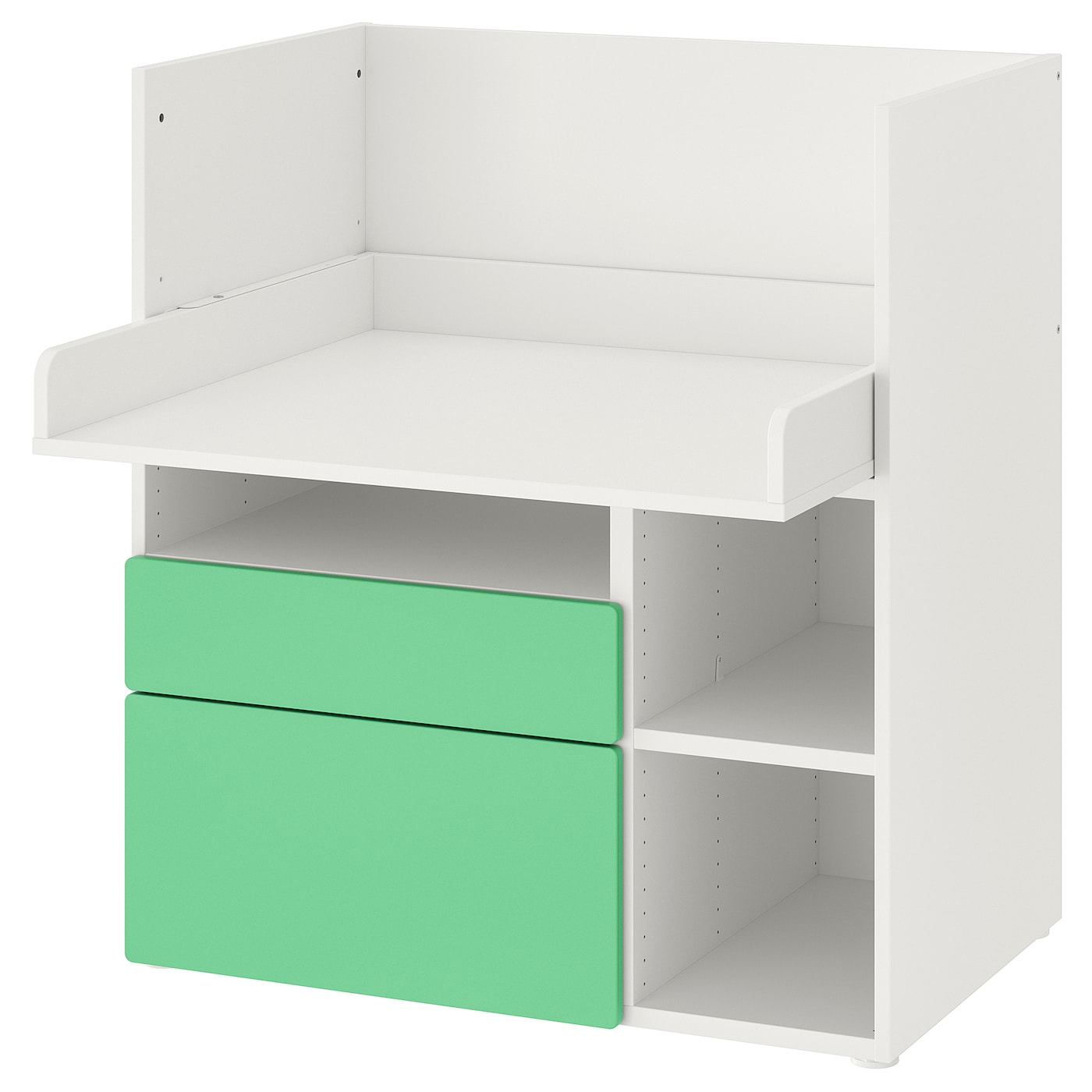 SMÅSTAD desk white green/with 2 drawers - IKEA