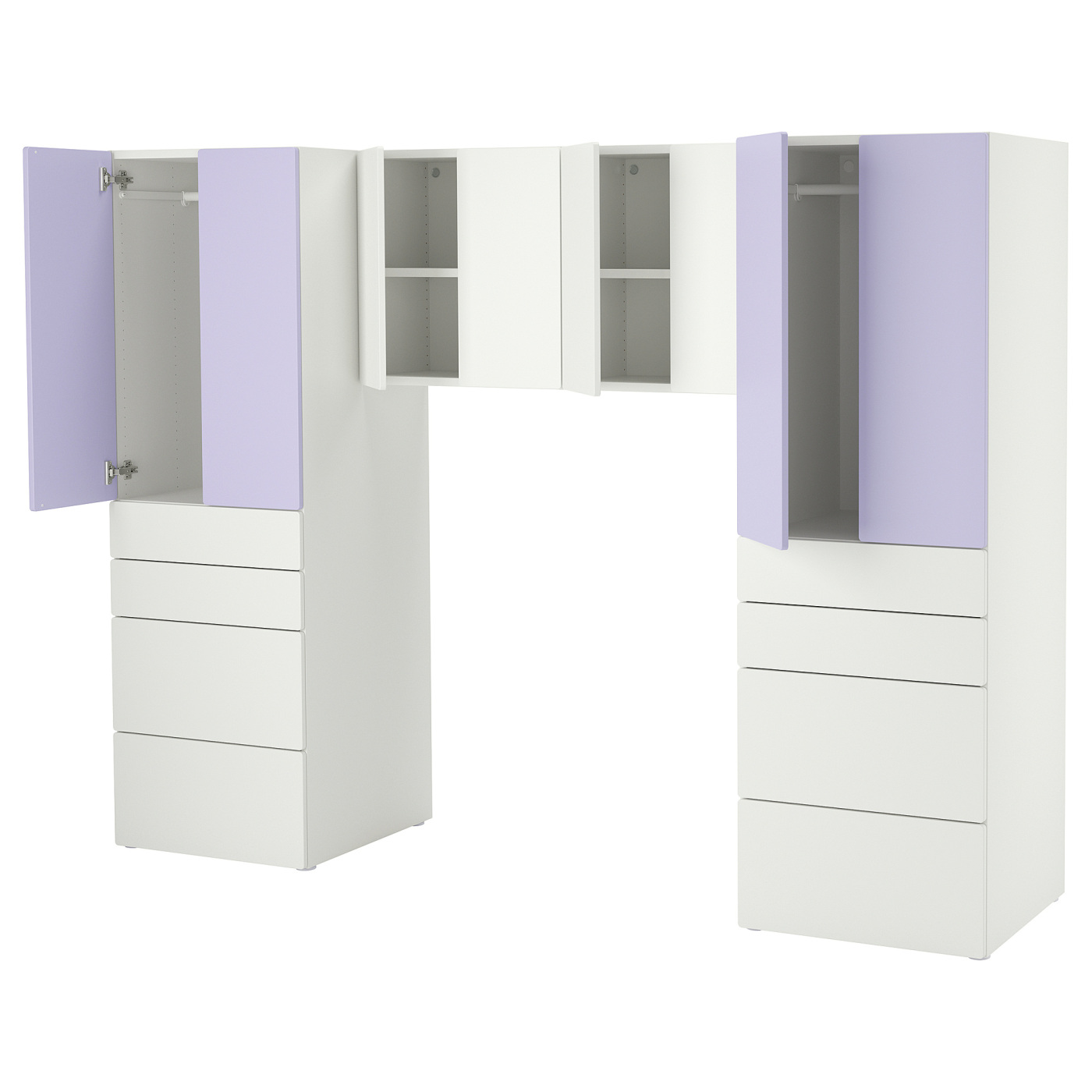 SMÅSTAD / PLATSA storage combination white/lilac - IKEA