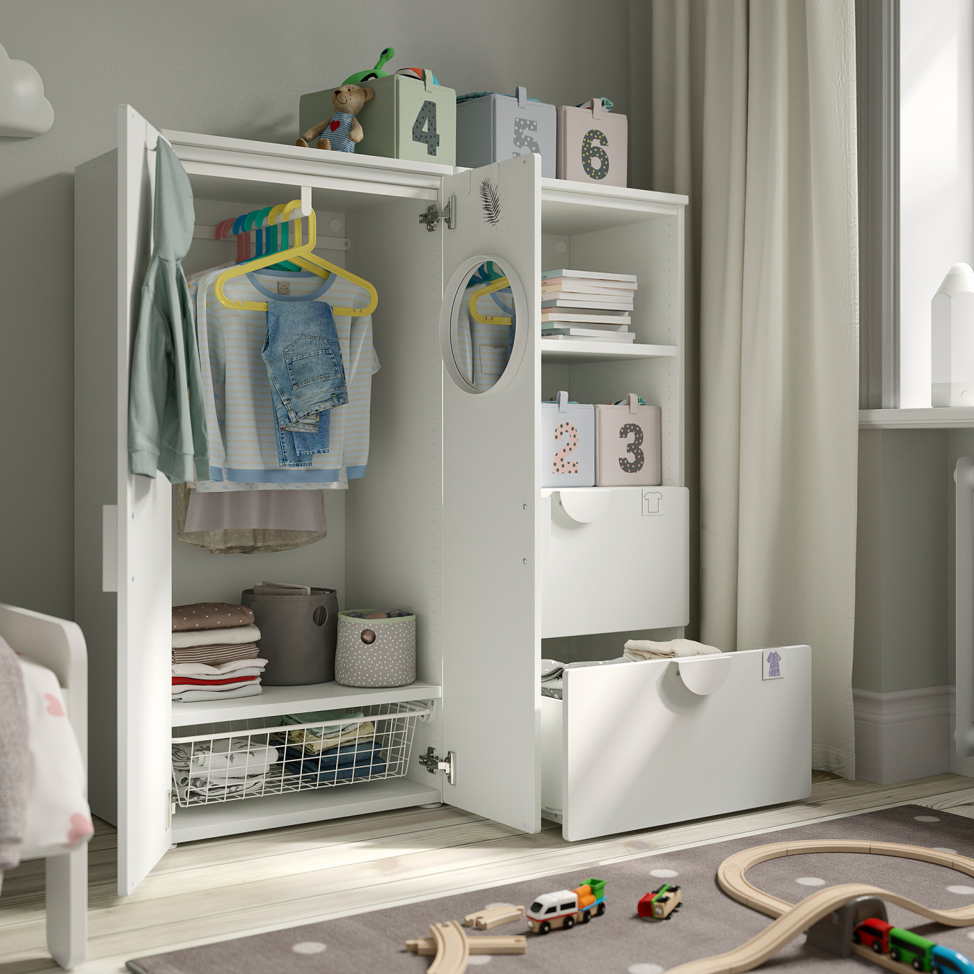 【美品】ほぼ新品未使用 IKEA PLATSA シェルフ 手渡しも可能◎ SMÅSTAD / PLATSA cabinet white with frame/with 1 shelf - IKEA